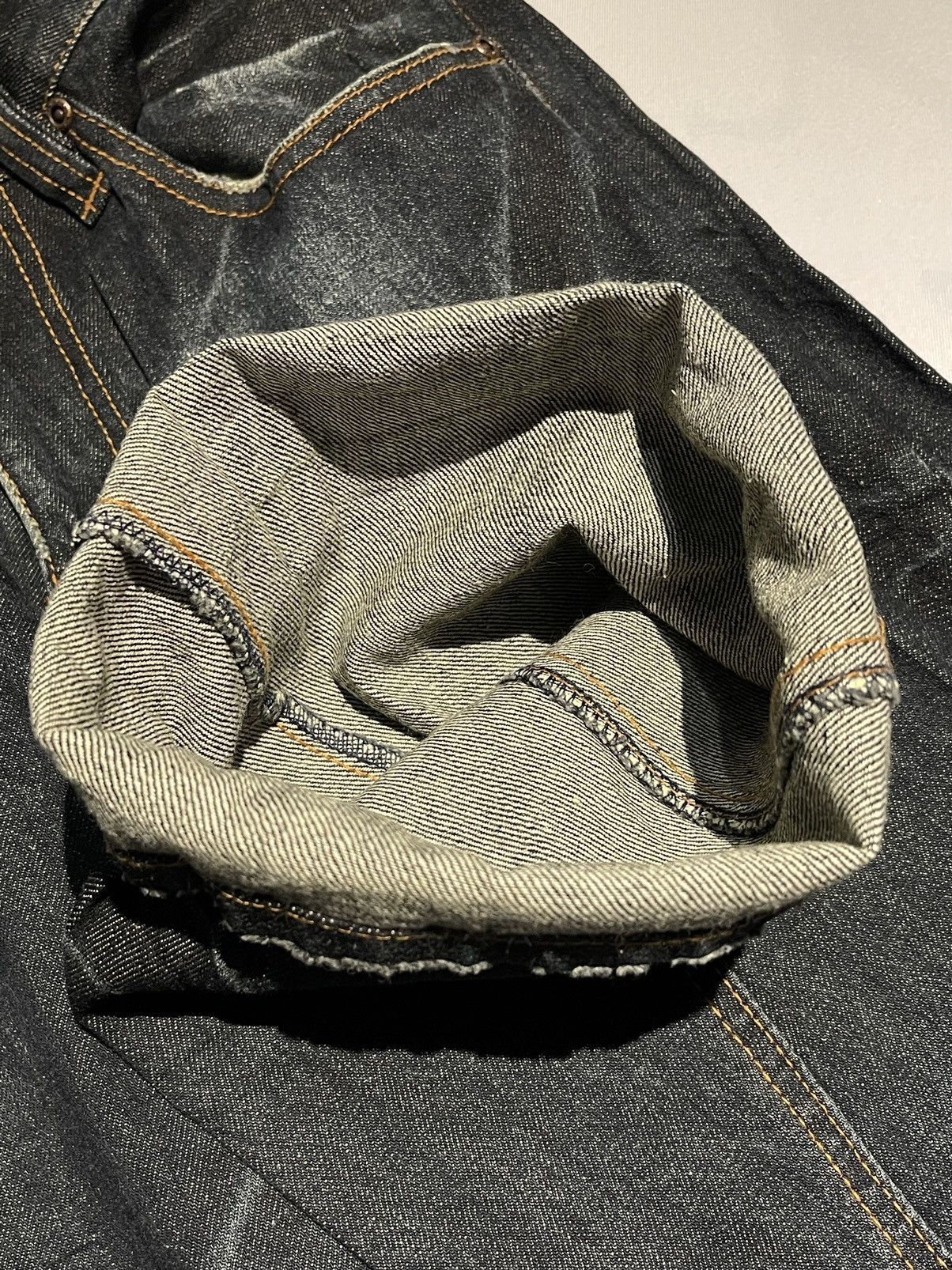 Japanese Brand × Vintage Vintage Nylaus Distressed Denim Lightning Flare Jeans Size US 30 / EU 46 - 12 Thumbnail