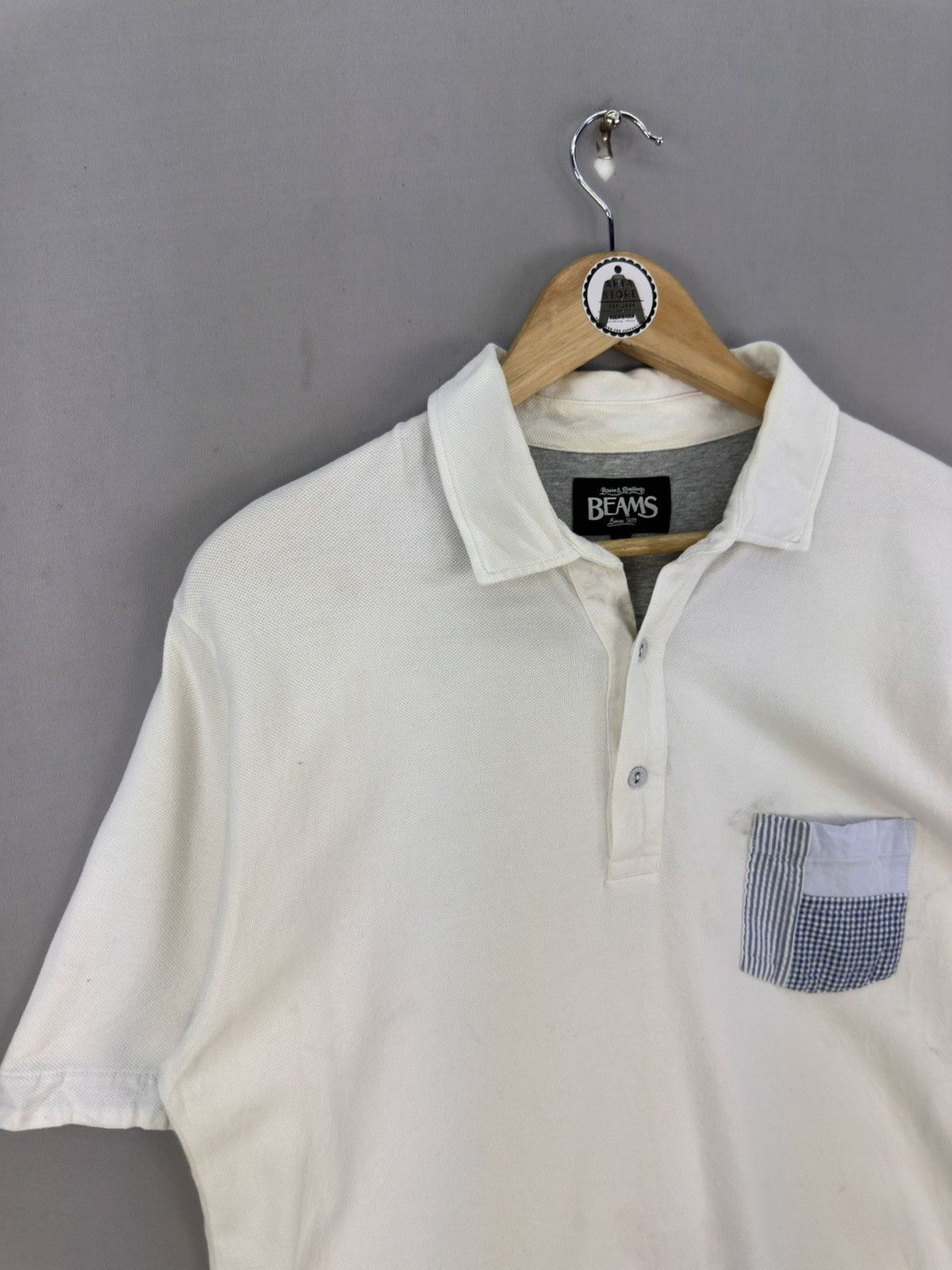 Beams Japan Beams Patchwork Pocket Polo T-Shirt Size US M / EU 48-50 / 2 - 2 Thumbnail