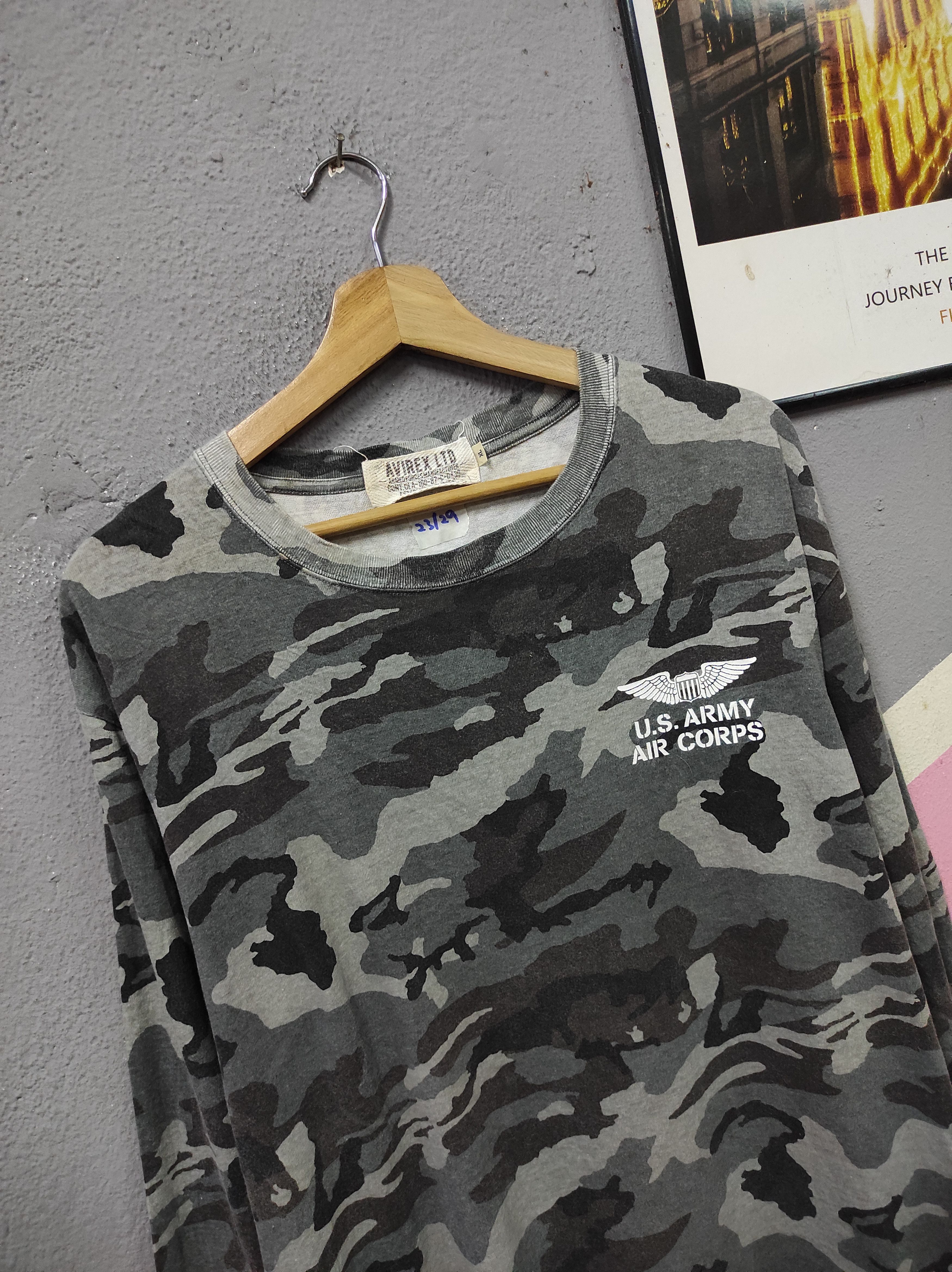 Avirex AVIREX SQUADRON US ARMY AIR CORPS CAMO T-SHIRT LONGSLEEVE Size US XL / EU 56 / 4 - 4 Thumbnail