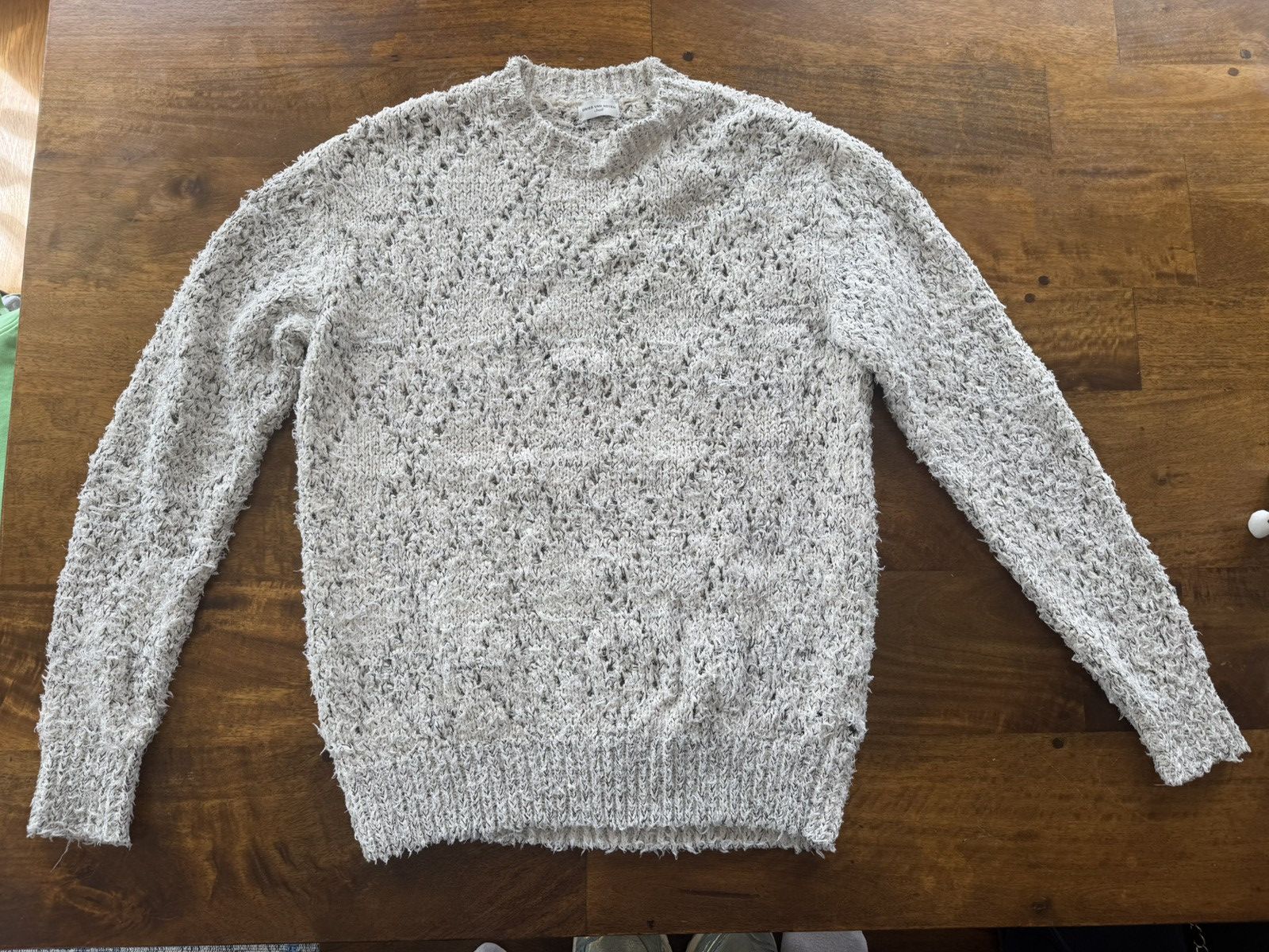 Dries Van Noten Off white crewneck cotton oversized sweater - Size Small Size US S / EU 44-46 / 1 - 1 Thumbnail