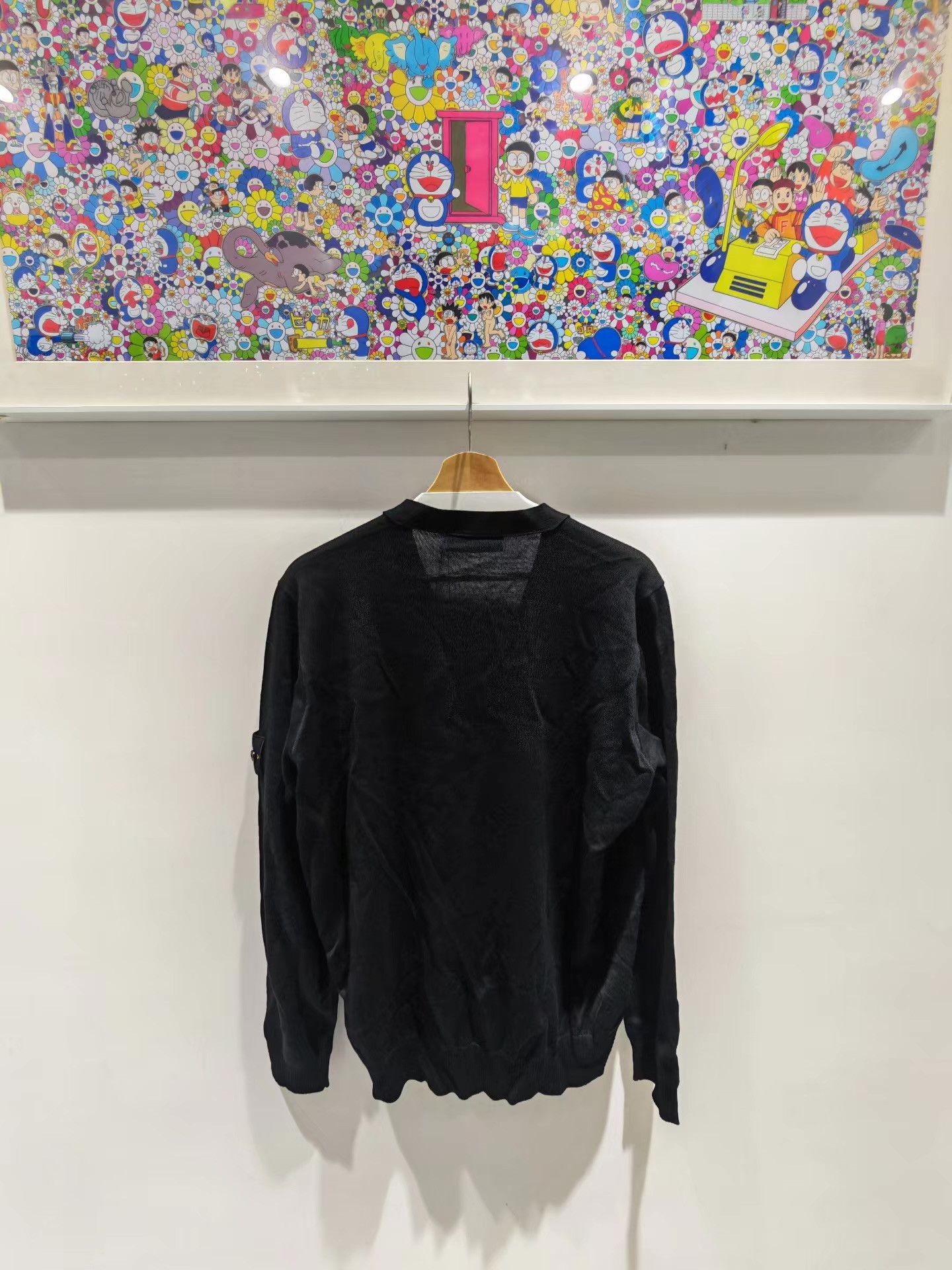 Stone Island Stone Island 25FW Solid Black Wool Cardigan Knit Sweater Q15 Size US XL / EU 56 / 4 - 2 Thumbnail