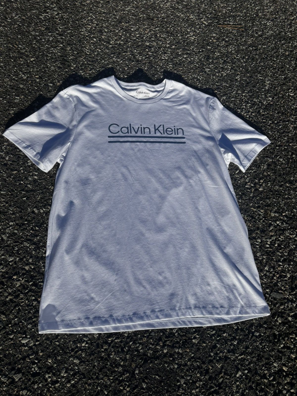 Calvin Klein Calvin Klein White Logo T‑Shirt Short Sleeve Tee Size US L / EU 52-54 / 3 - 1 Thumbnail