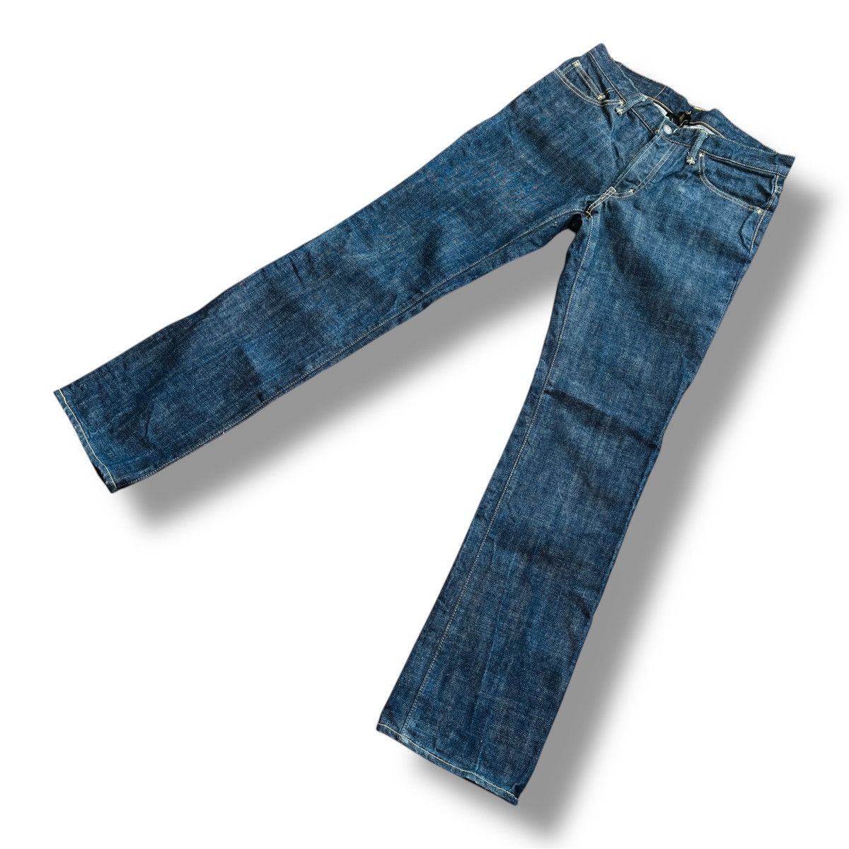 Rude Vintage Rare Rude Gallery Hard Denim Selvedge Jeans Size US 31 - 5 Thumbnail