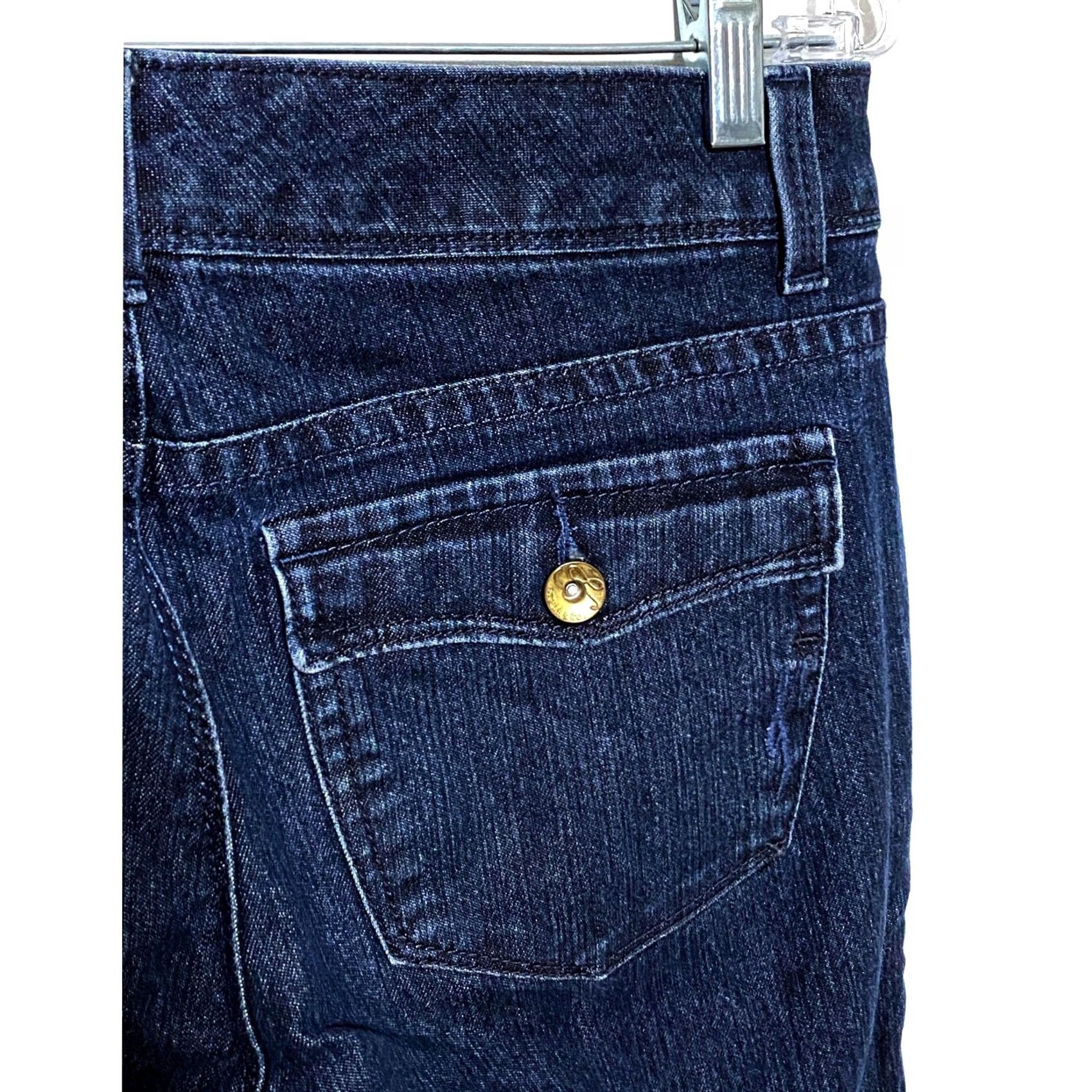 Style & Co Style&Co Jeans Womens 6 Bootcut 5-Pocket Denim Dark Stretch Mid Rise Regular Inseam 31” Blue N/A Size 28" / US 6 / IT 42 - 5 Thumbnail