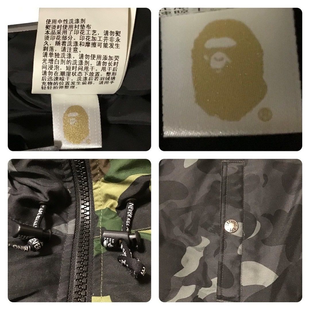 Bape × Neighborhood Neighborhood BAPE camo shark full zip hoodie Down Jacket APE Size US L / EU 52-54 / 3 - 10 Thumbnail