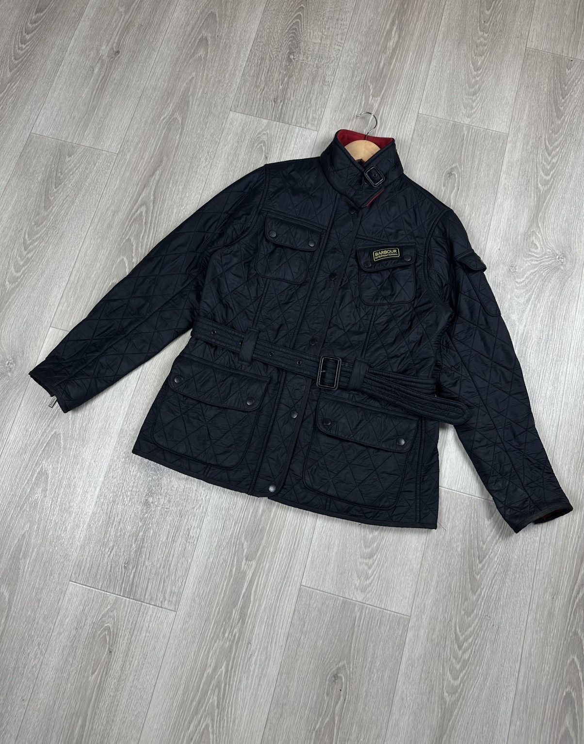 Barbour × Vintage Barbour International Women Black Polarquilt Jacket Size 10 Size L / US 10 / IT 46 - 3 Thumbnail