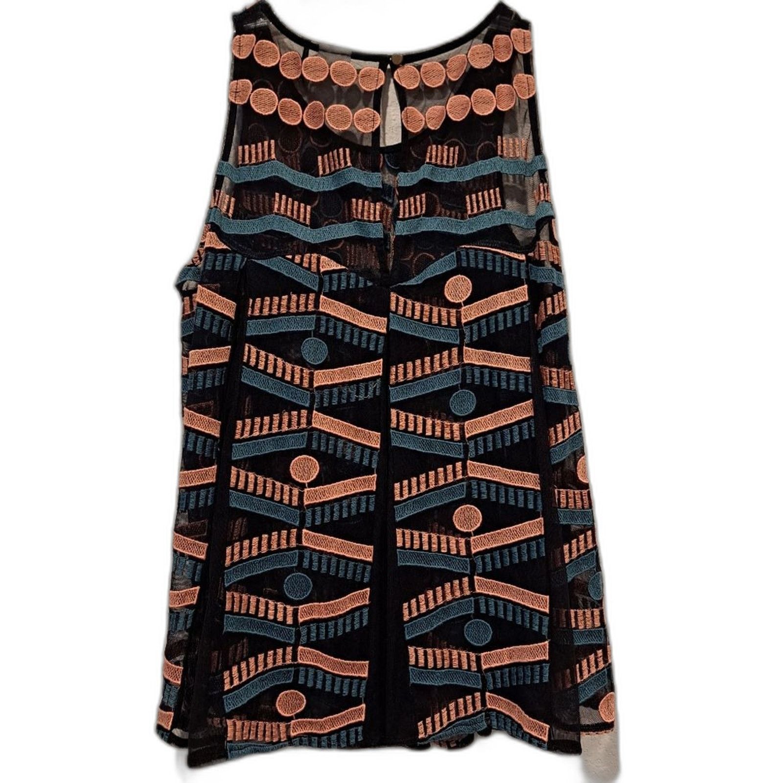 Anthropologie Anthropologie Akemi + Kin Embroidered Kalila Tank Blouse S Size S / US 4 / IT 40 - 7 Thumbnail