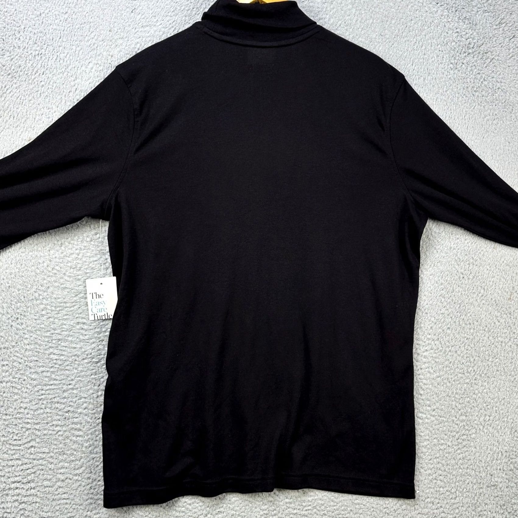 Croft & Barrow Croft & Barrow T-Shirt Long Sleeve Tee Mens Large Black Turtleneck Soft Casual NEW Size US L / EU 52-54 / 3 - 2 Thumbnail