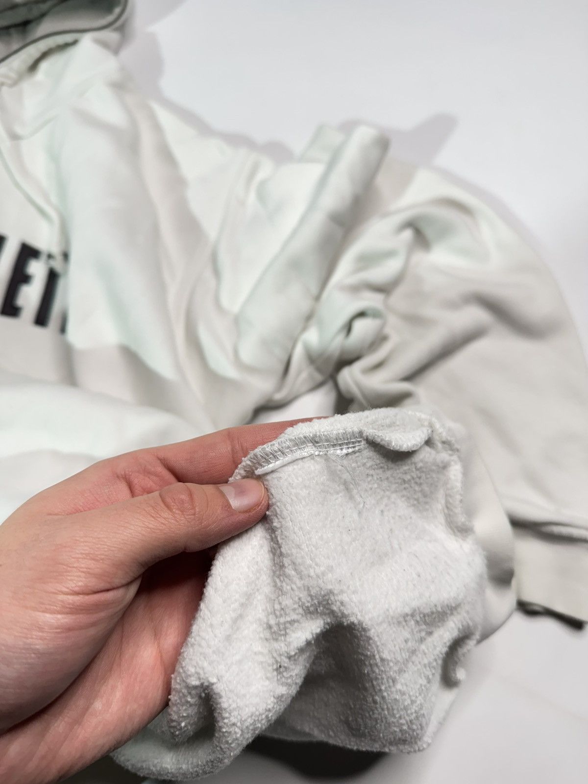 Nike Vintage Nike Athletic white hoodie spellout logo boxy 90s Size US XL / EU 56 / 4 - 4 Thumbnail
