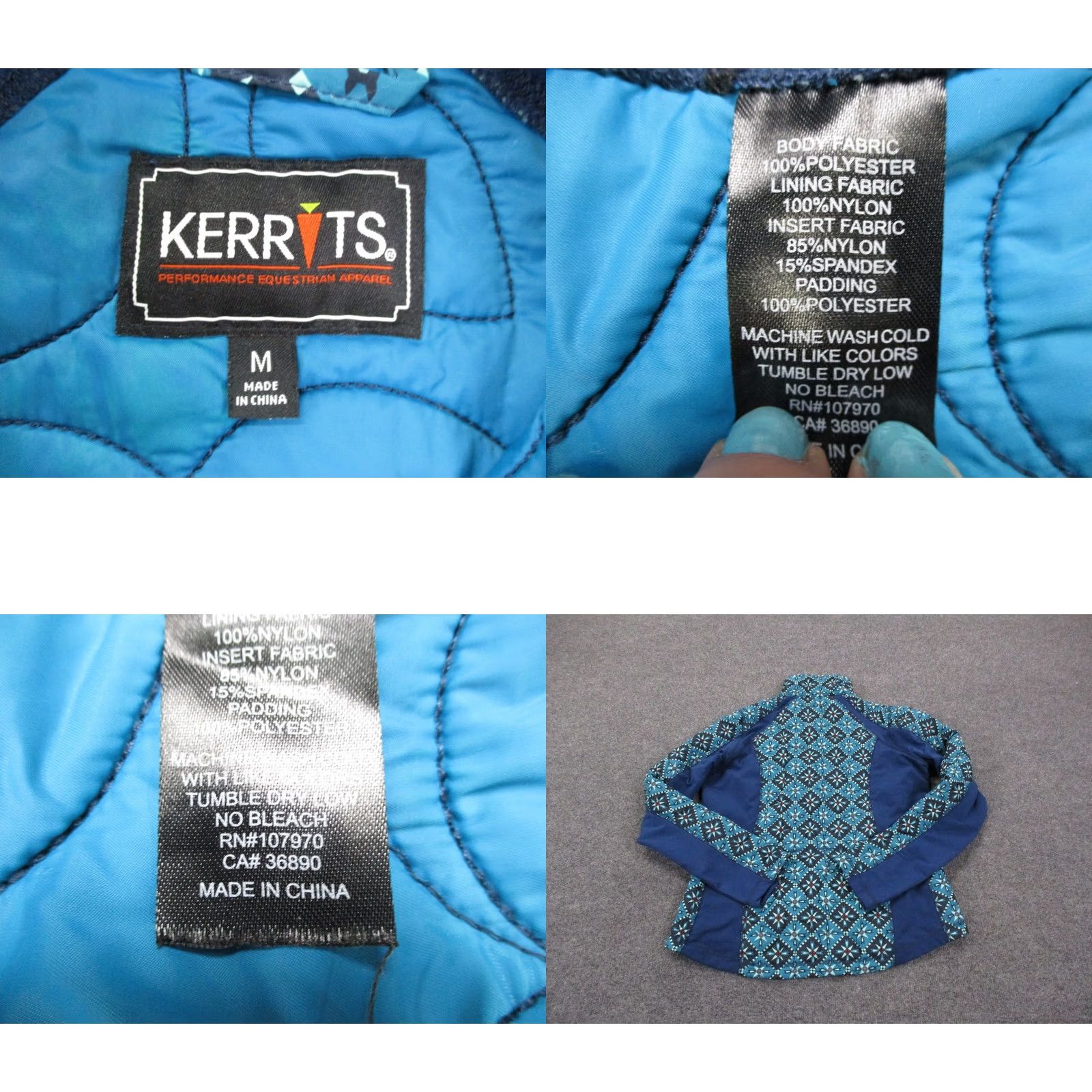 Patagonia Patagonia Jacket Womens M Blue Windbreaker Outdoor Fl/ Floral Full Zip Pockets Lightweight Thermal Windproof Regular Casual Travel Size M / US 6-8 / IT 42-44 - 8 Thumbnail