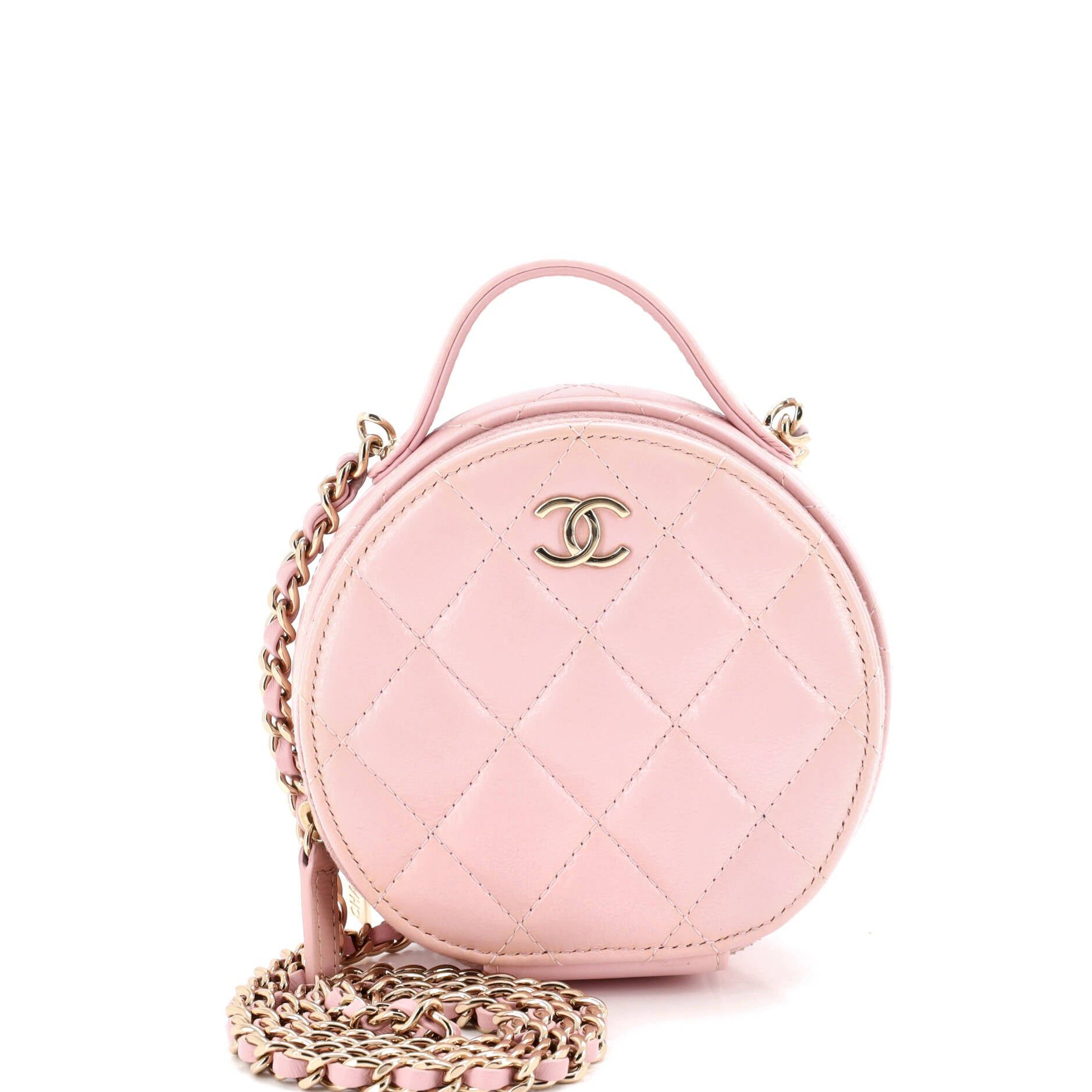 Chanel Handle with Care Round Vanity Case with Chain Size ONE SIZE - 1 Thumbnail