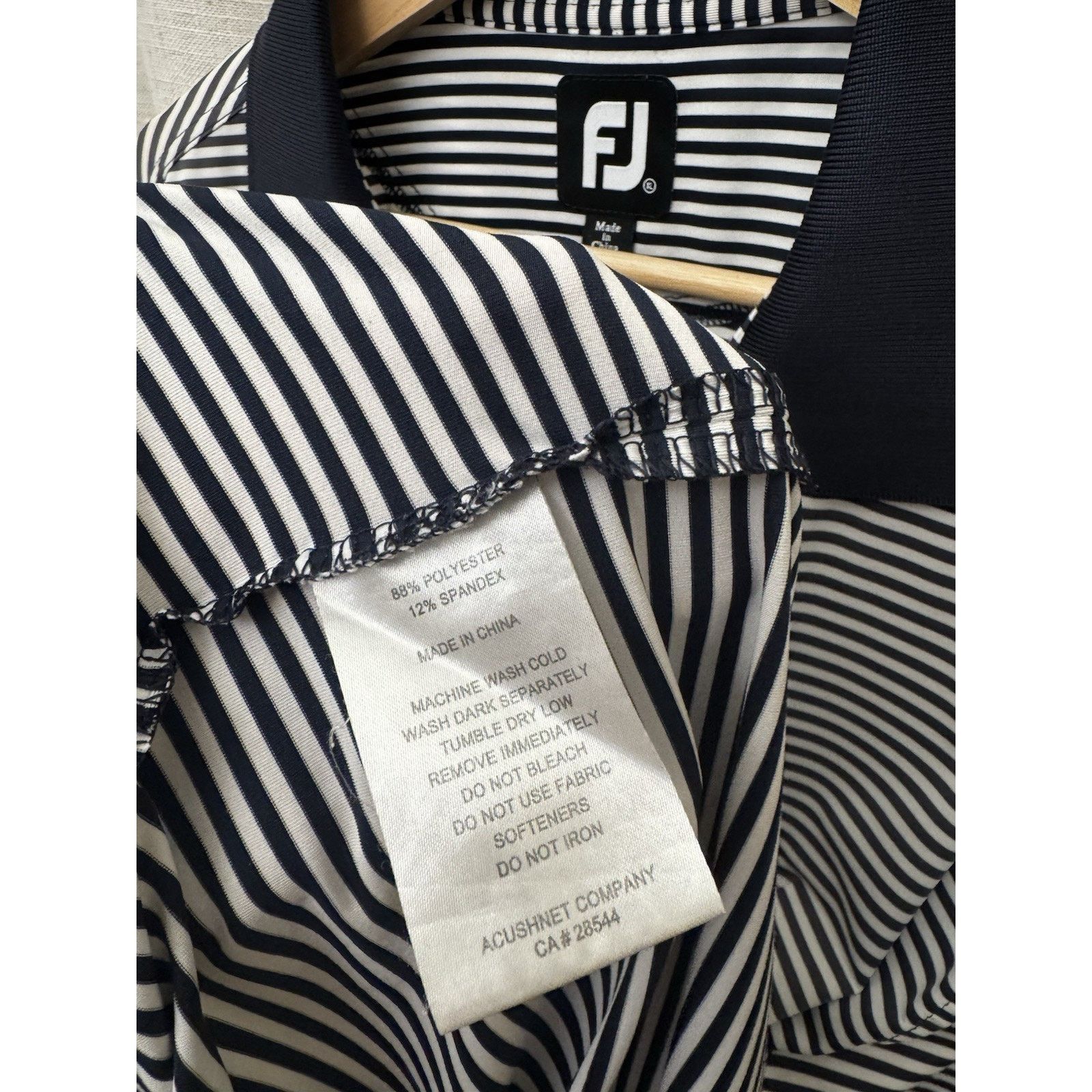 Footjoy FootJoy Golf Polo XL NavyStripped 1757 Golf Club Performance Size US XL / EU 56 / 4 - 4 Thumbnail