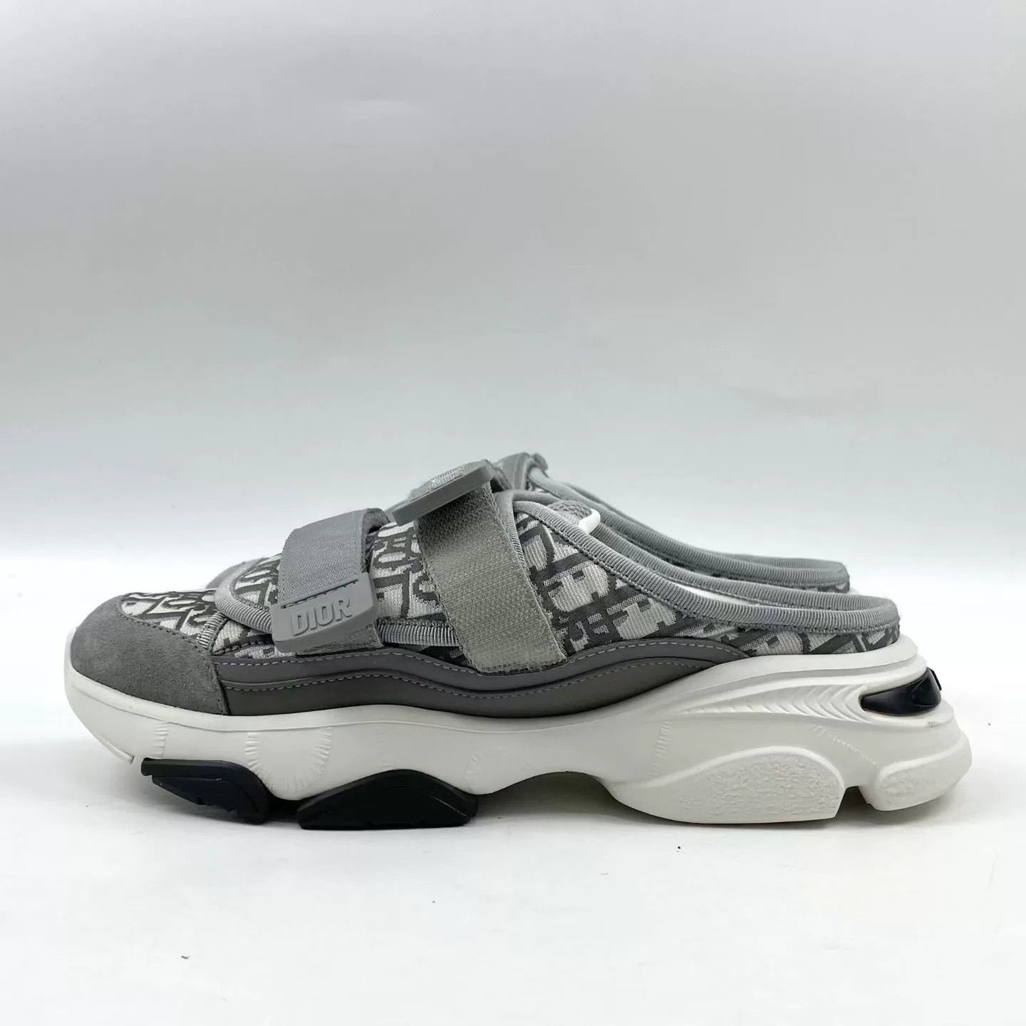Dior Dior Gray Monogram Print Sport Slides Size US 6.5 / IT 36.5 - 1 Thumbnail