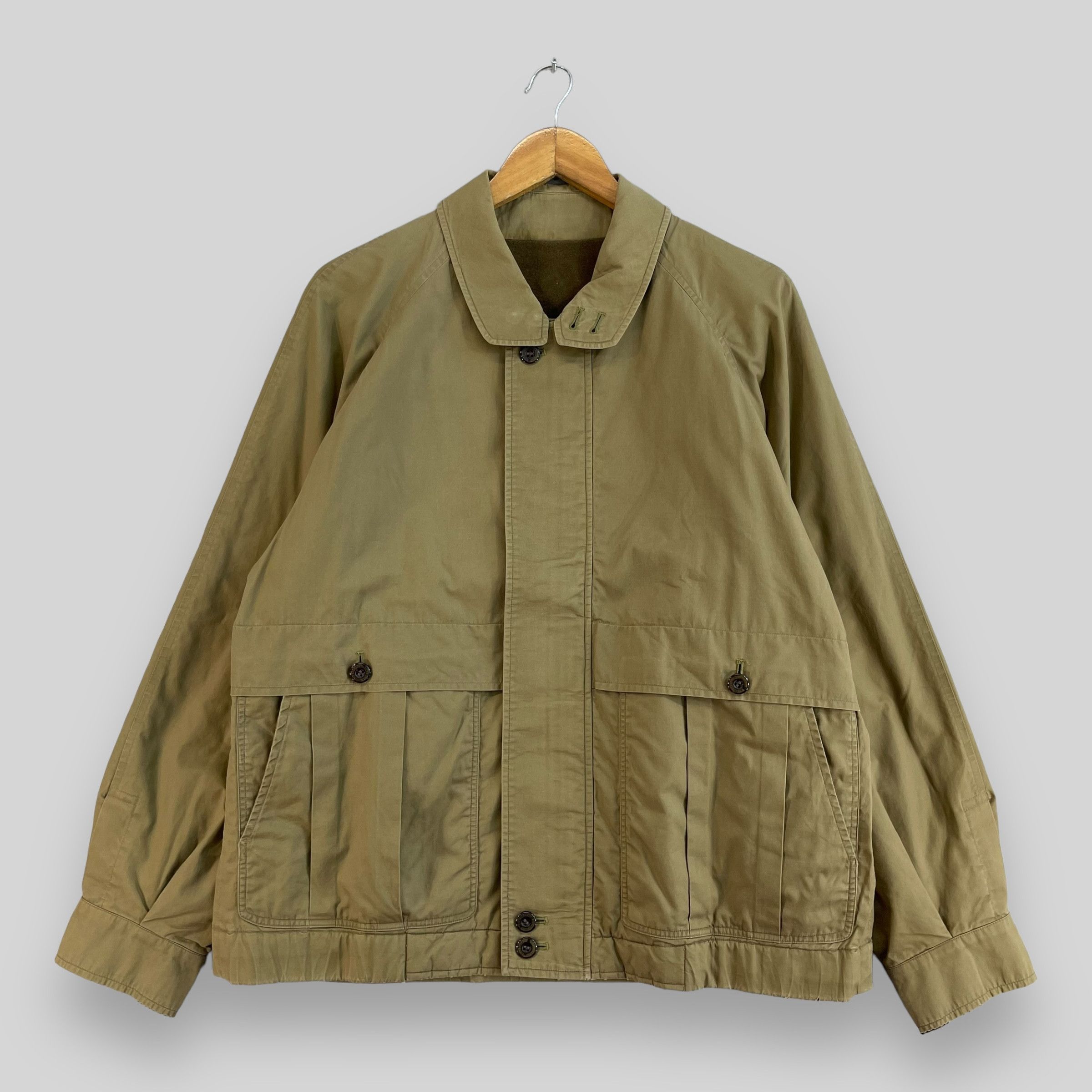 Burberry × Vintage Vintage 90s BURBERRYS Diamond Quilted Wool Jacket Size US L / EU 52-54 / 3 - 3 Thumbnail