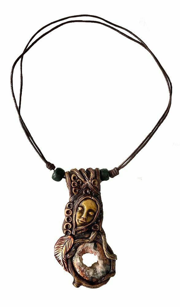 Designer New Brown Artisan Hand Made Necklace Size ONE SIZE - 1 Thumbnail