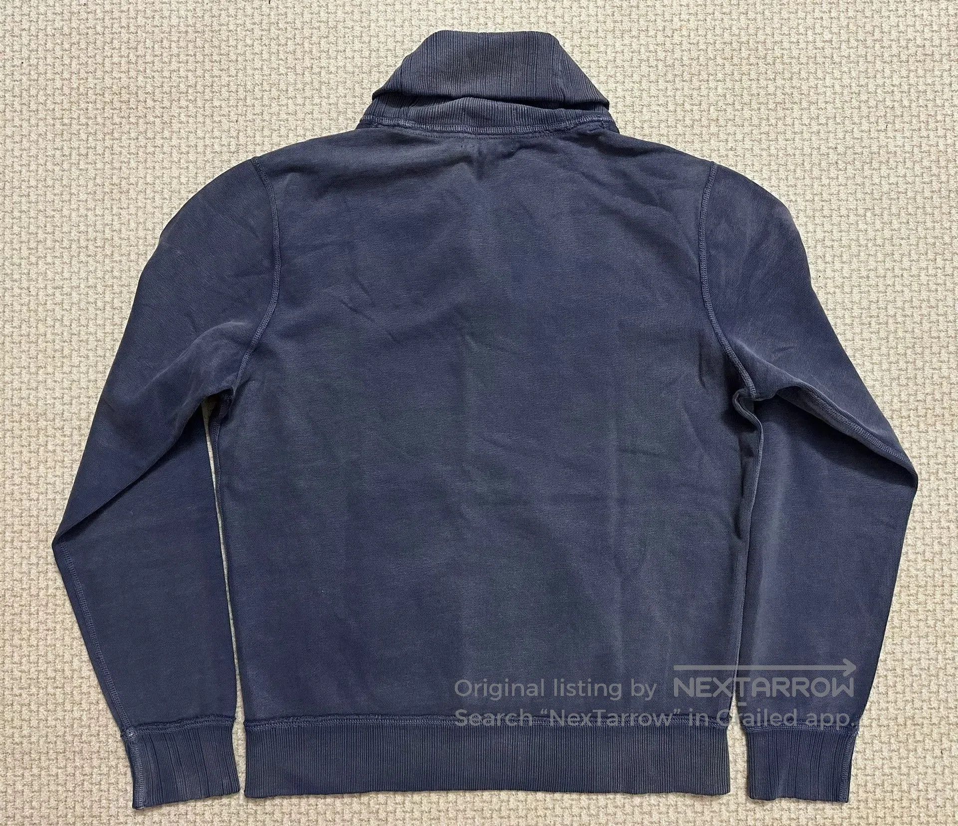 RRL Ralph Lauren RRL Vintage Indigo Washed Shawl Collar Sweatshirt. Size US L / EU 52-54 / 3 - 2 Thumbnail