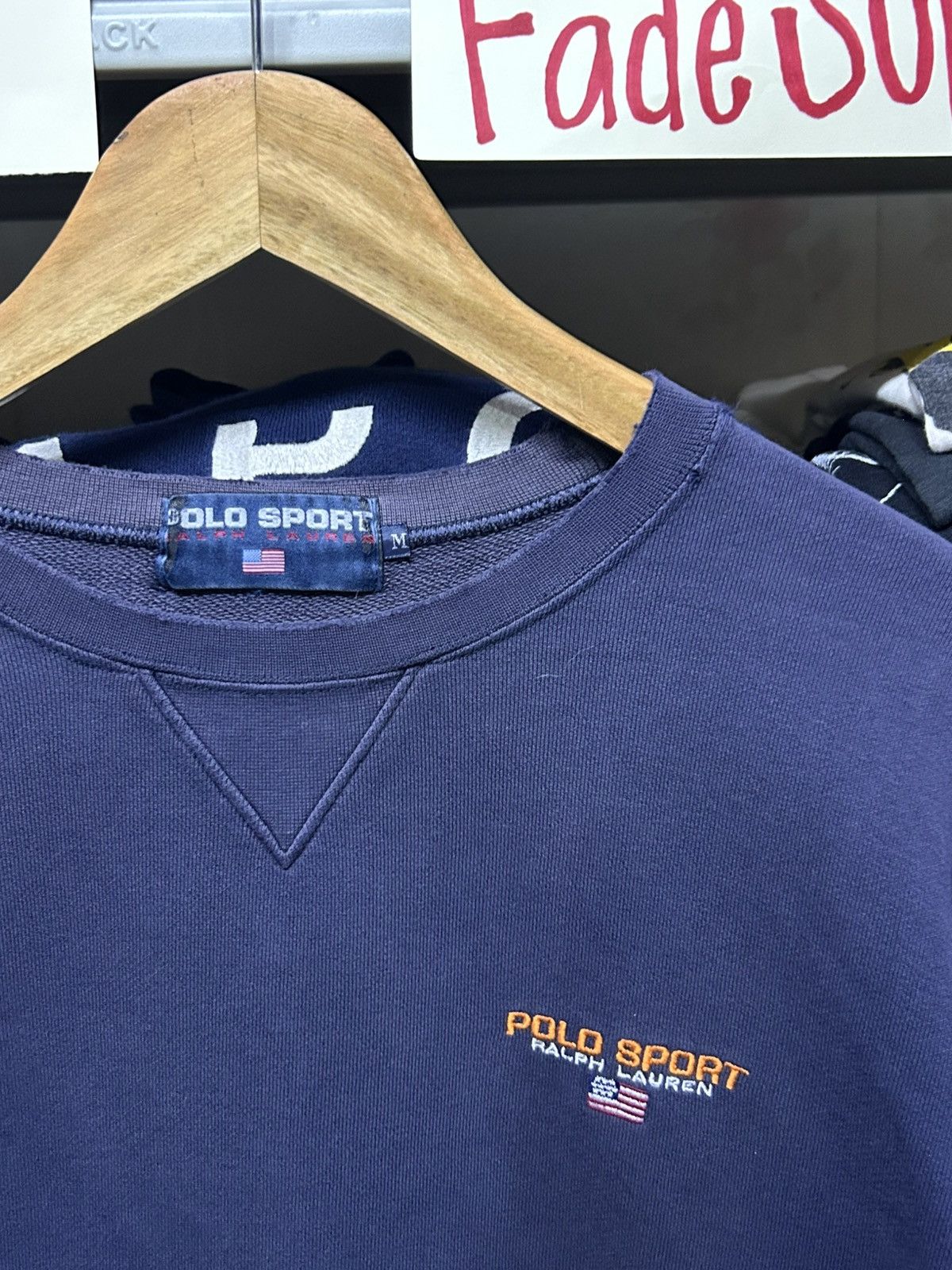 Polo Ralph Lauren Vintage Sunfaded Polo Sport Ralph Lauren Size US M / EU 48-50 / 2 - 2 Thumbnail