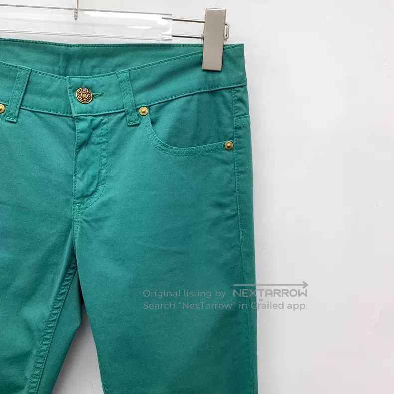 Gucci Gucci Lake green cotton casual trousers Size 24" / US 00 / IT 34 - 3 Thumbnail