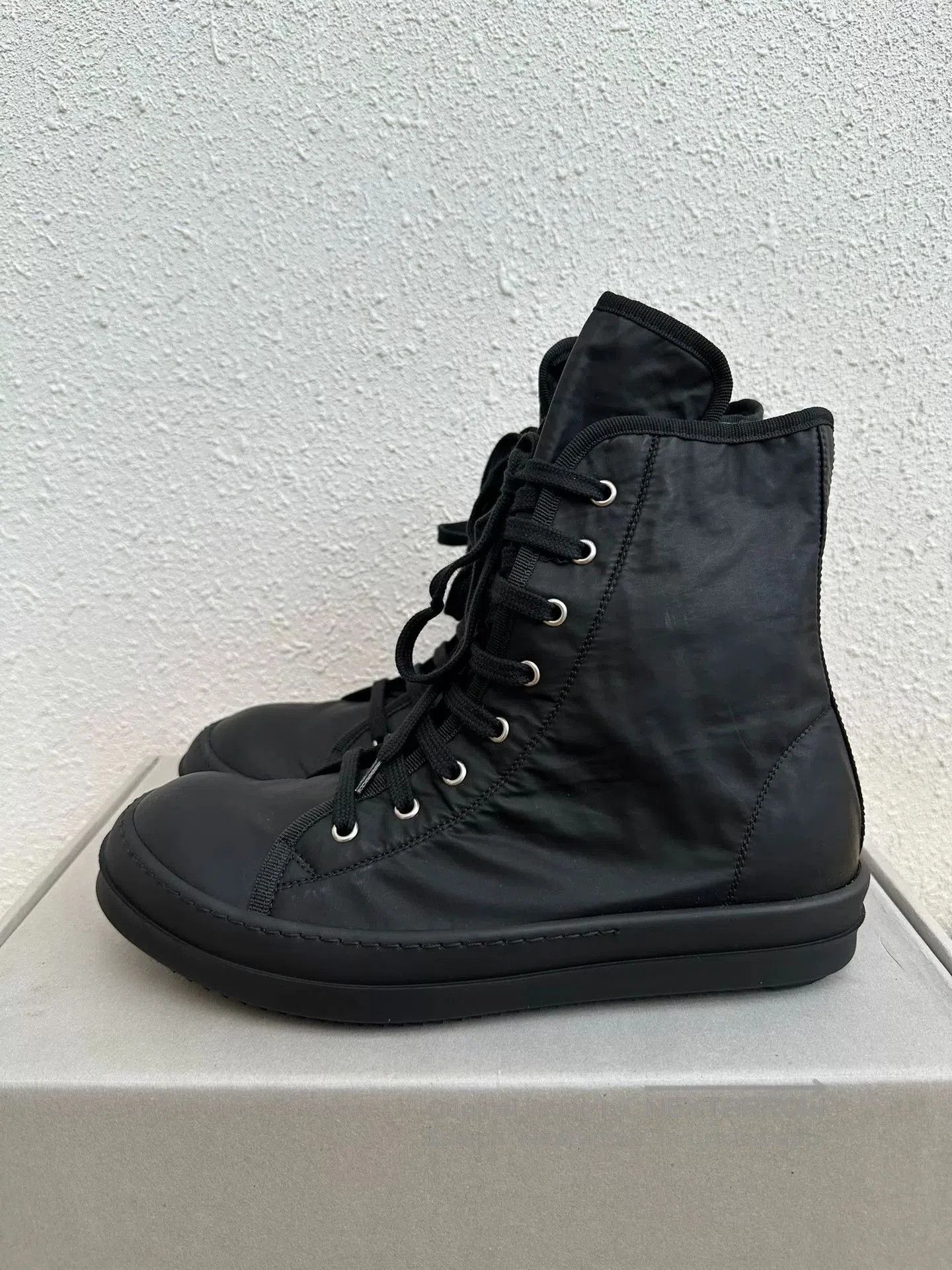 Rick Owens Rick Owens High-Top Black Sneakers. Size US 8 / EU 41 - 2 Thumbnail