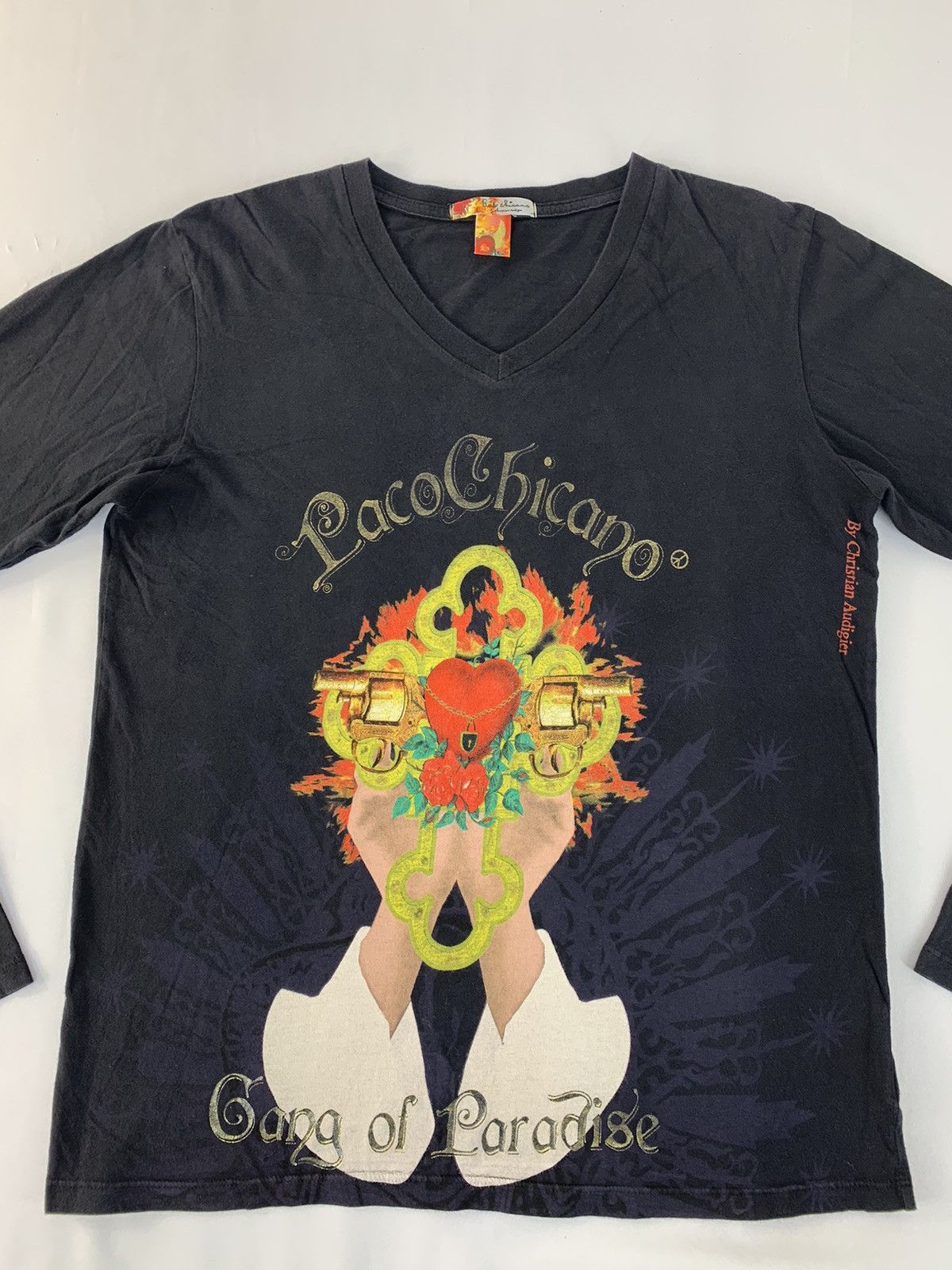 Christian Audigier Paco Chicano by Christian Audiger Gang Of Paradise V Neck Size US M / EU 48-50 / 2 - 3 Thumbnail