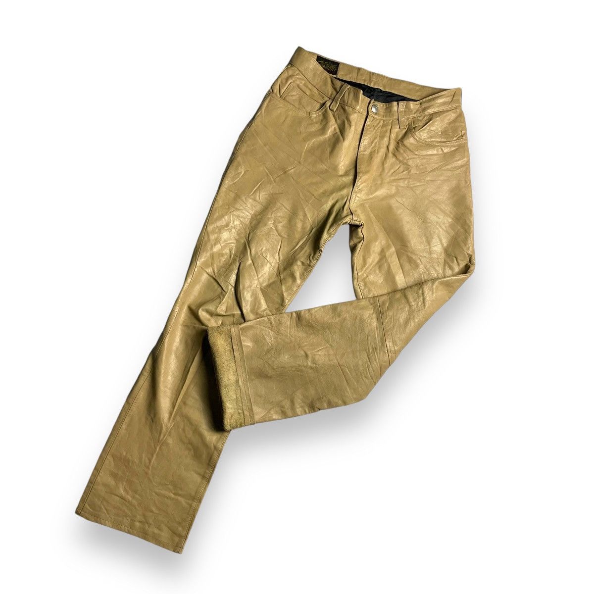 Genuine Leather VINTAGE JOHN BULL GENUINE LEATHER PANTS Size US 28 / EU 44 - 3 Thumbnail
