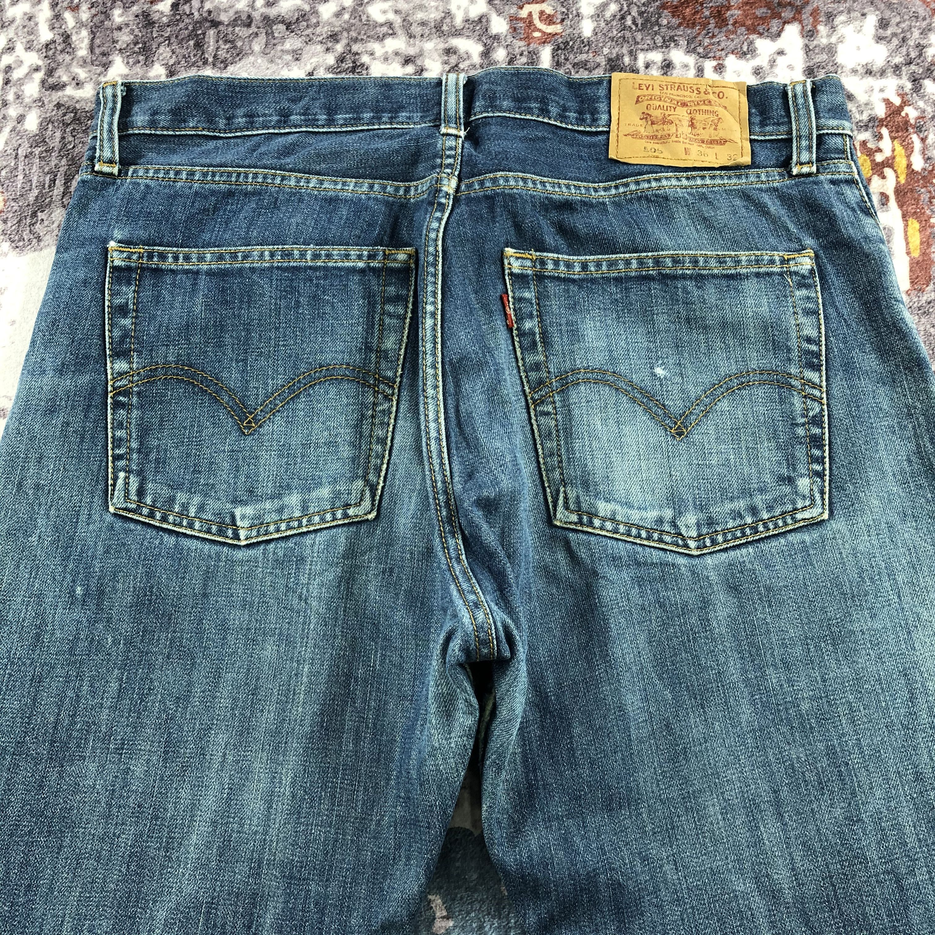 Levi's × Vintage Vintage 90s Blue Wash Levis 505 Jeans-JM2202 Size US 36 / EU 52 - 7 Thumbnail