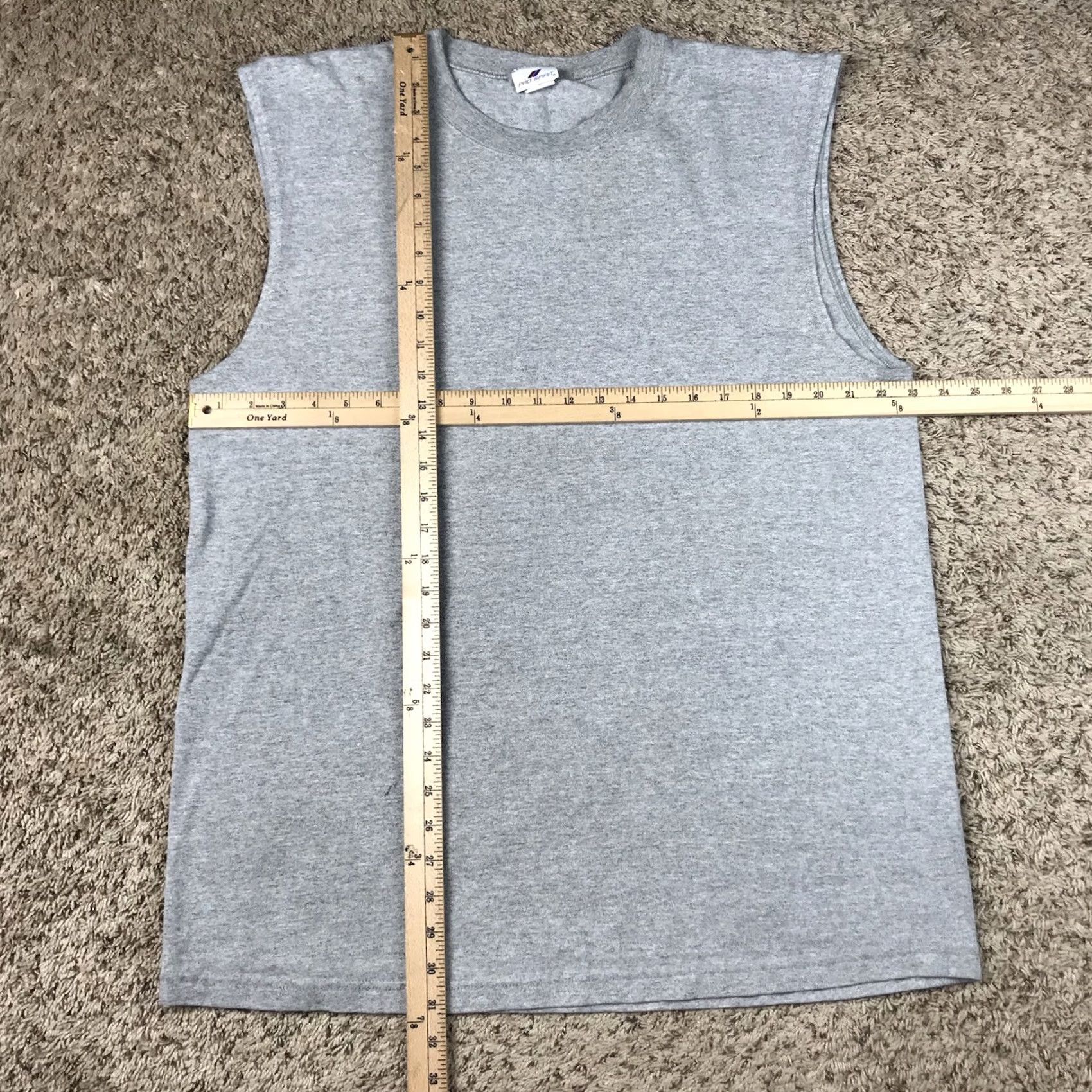 Vintage VINTAGE Pro Spirit Tank Top Sleeveless Shirt Men XL Gray 90s Vintage Cotton Blend USA Made Size US XL / EU 56 / 4 - 7 Thumbnail