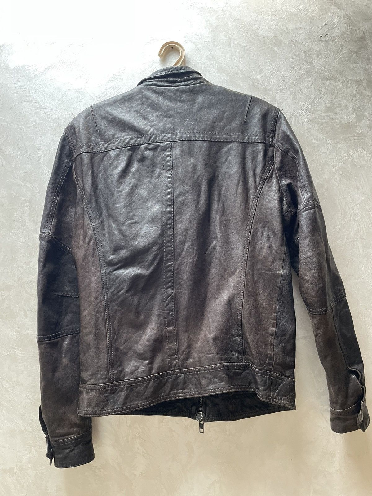 Allsaints ALLSAINTS SPITALFIELDS LoT A LEATHER JACKET MILITARY BIKER Size US S / EU 44-46 / 1 - 13 Thumbnail