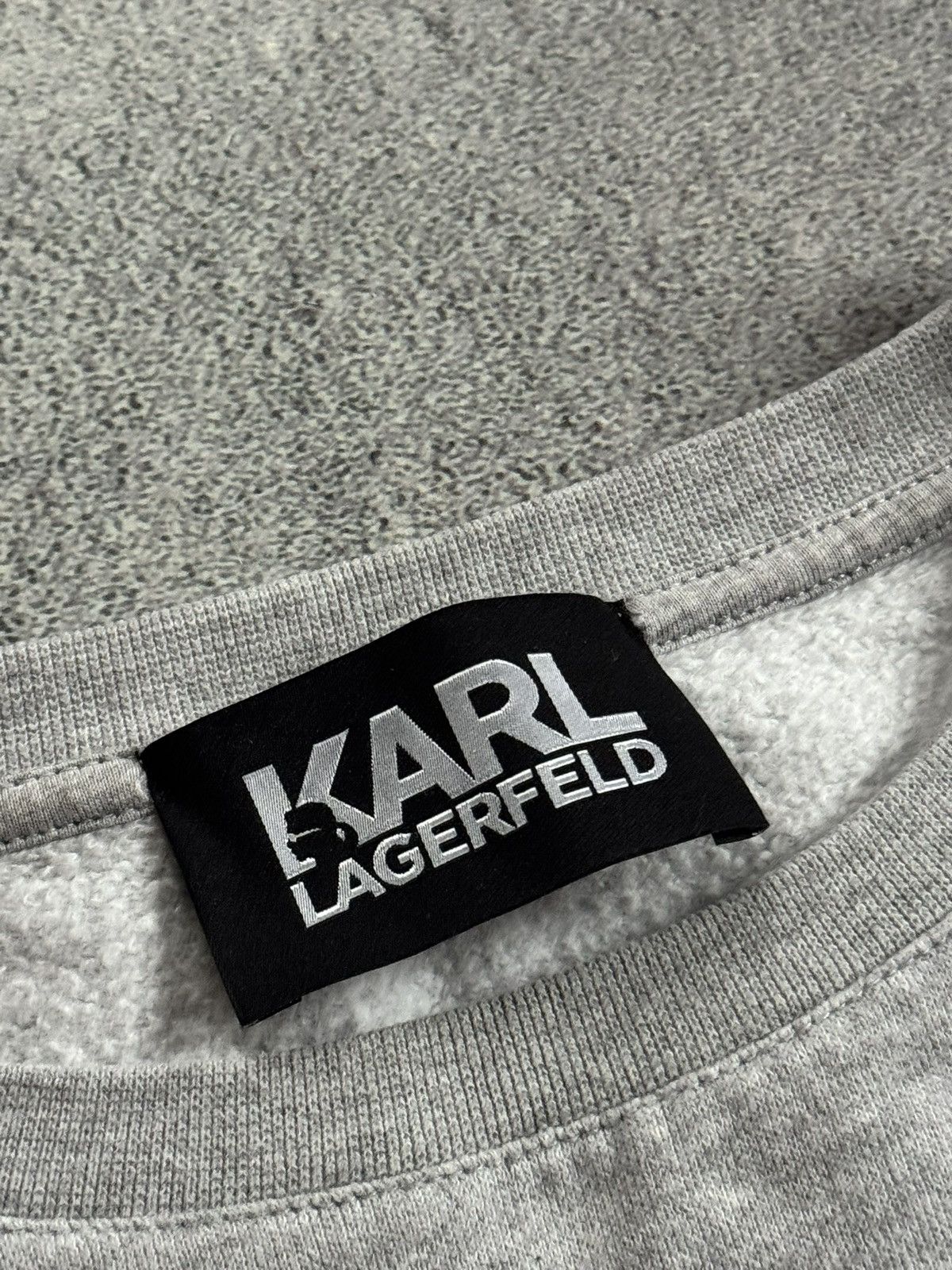 Karl Lagerfeld Karl lagerfeld L big logo sweatshirt jumper pullover casual Size L / US 10 / IT 46 - 5 Thumbnail