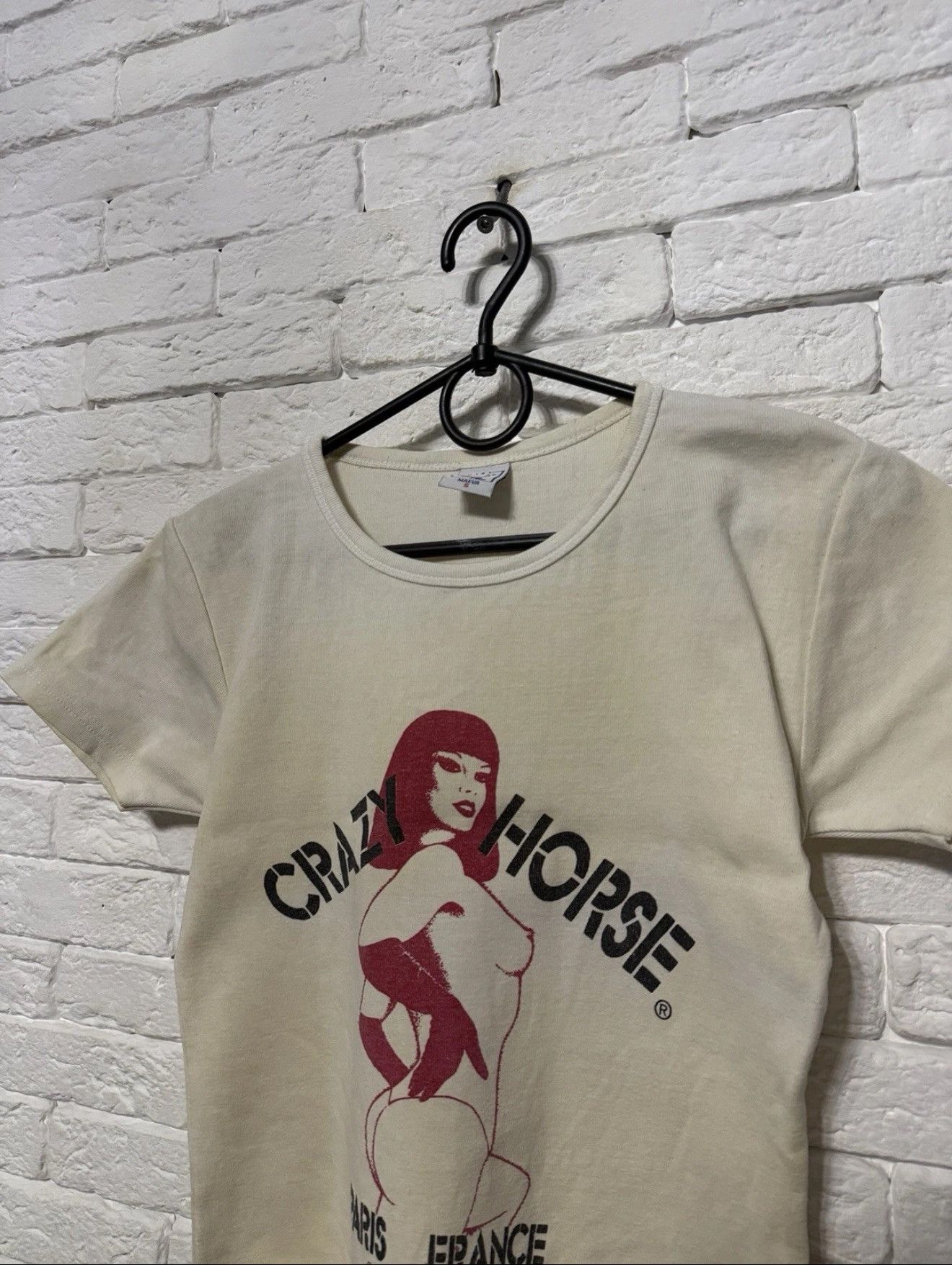 Other Rare Vintage 1982 Crazy Horse De Paris T-shirt Woman`s Auth Size S / US 4 / IT 40 - 2 Thumbnail