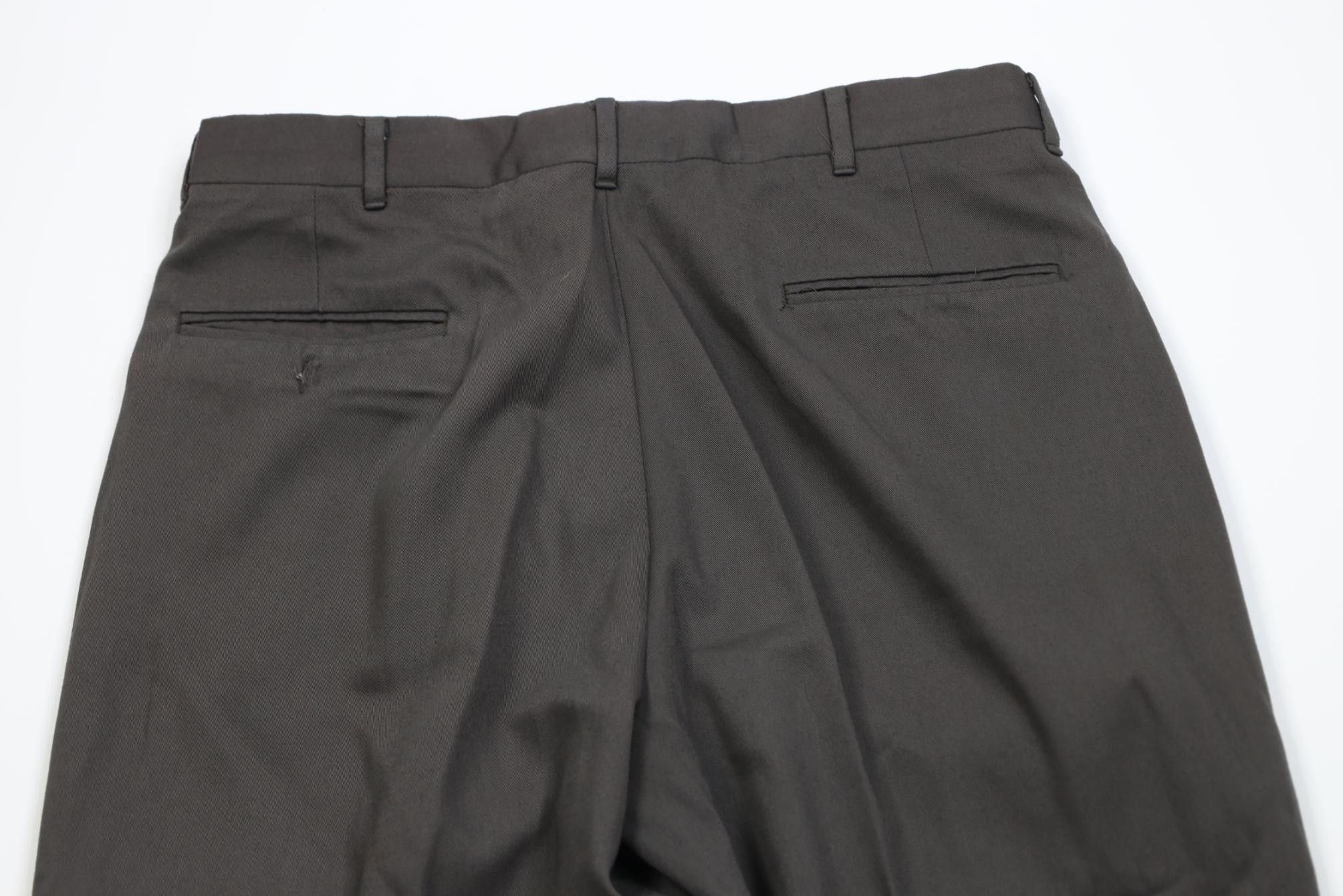 Vintage Vintage 90s Streetwear Gabardine Blend Knit Chino Pants Gray Size US 34 / EU 50 - 12 Thumbnail