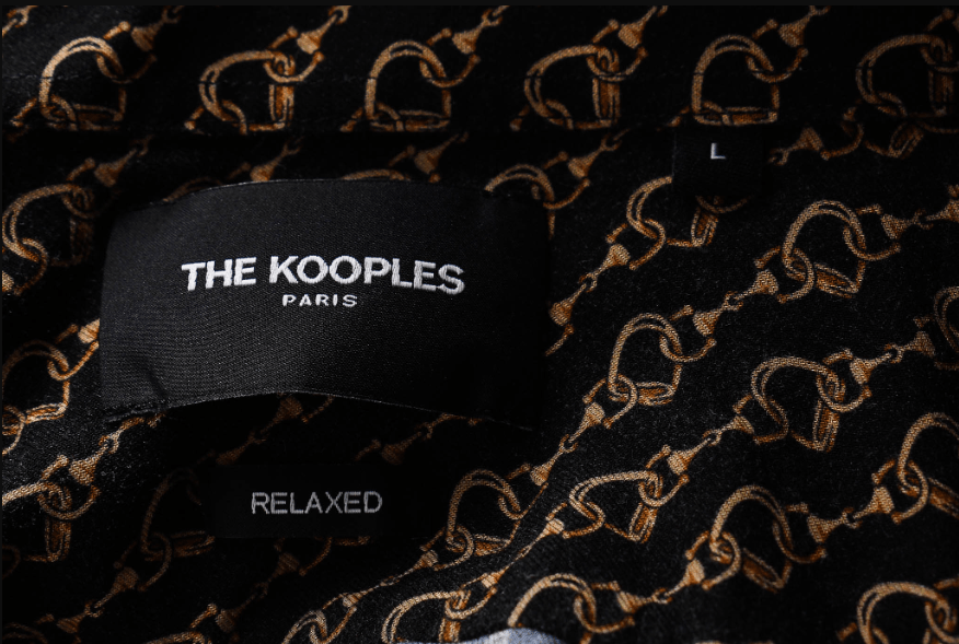 The Kooples The Kooples Chain Print Relaxed Viscose Shirt Size L Size US L / EU 52-54 / 3 - 3 Thumbnail