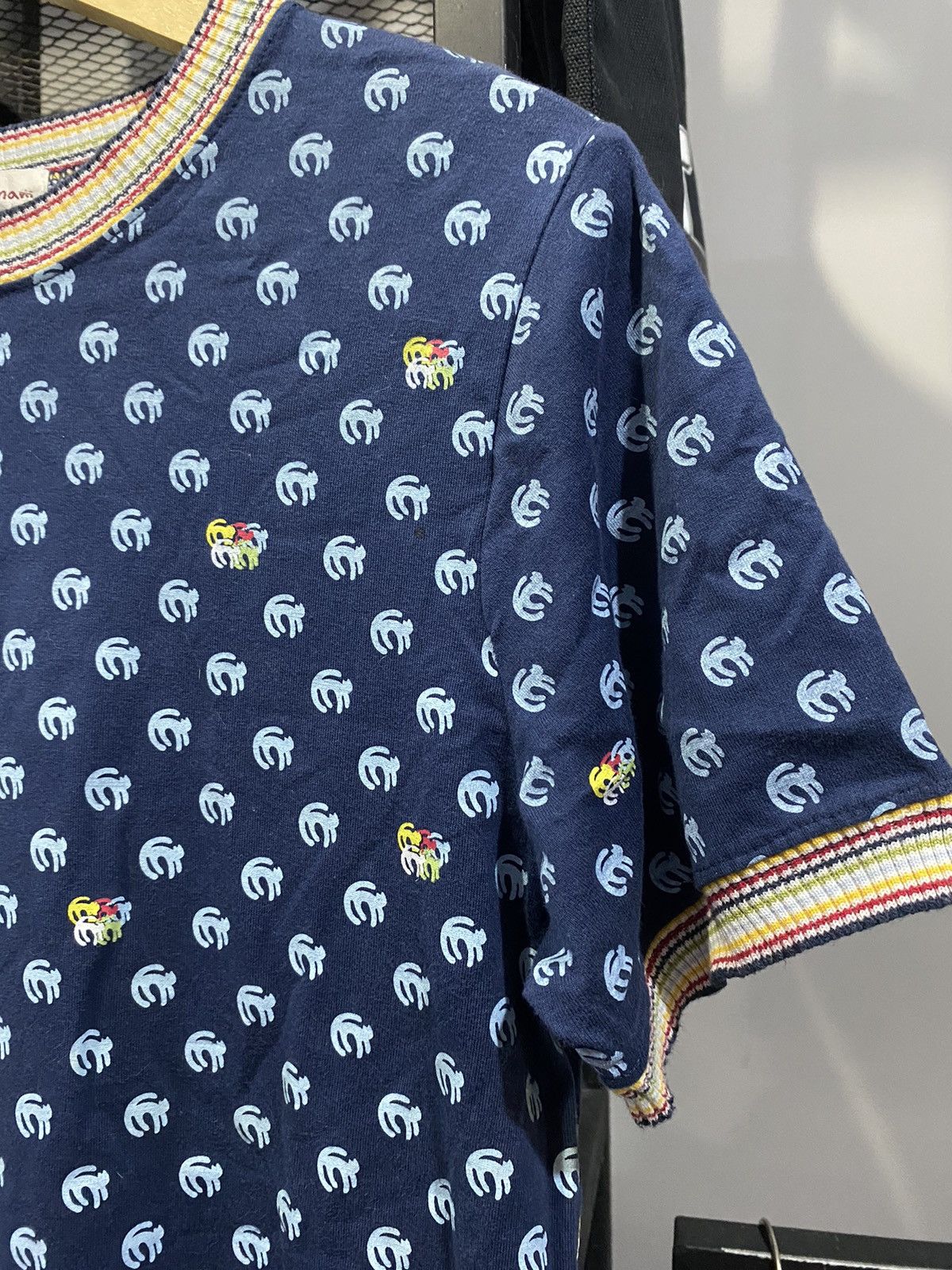 Japanese Brand Puffin Mam Cats All Over Print Ringer Tshirt Japanese Style Size US XL / EU 56 / 4 - 4 Thumbnail