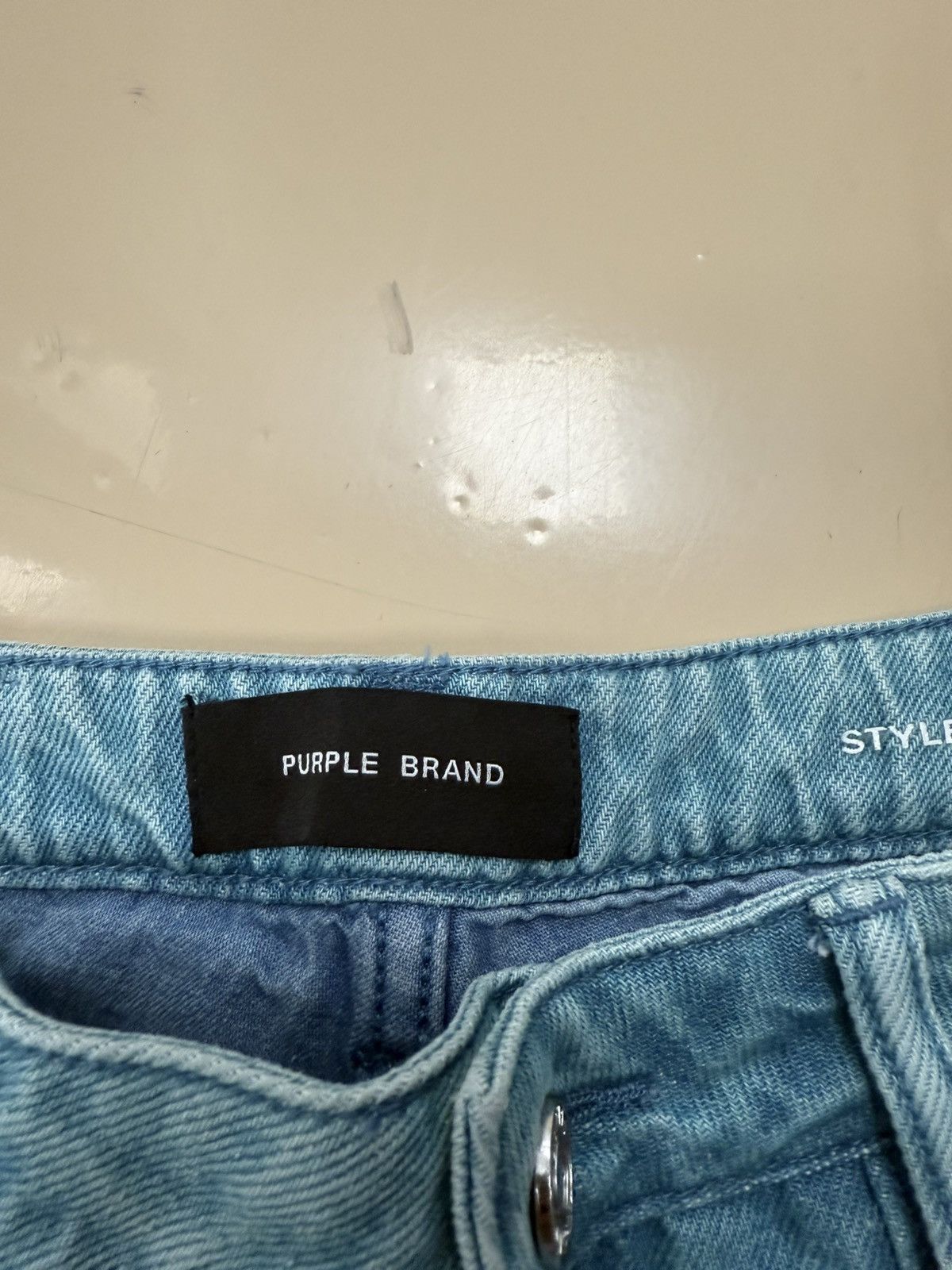Other Purple Brand Baggy Aqua Blowout Jeans Size 26" / US 2 / IT 38 - 4 Thumbnail