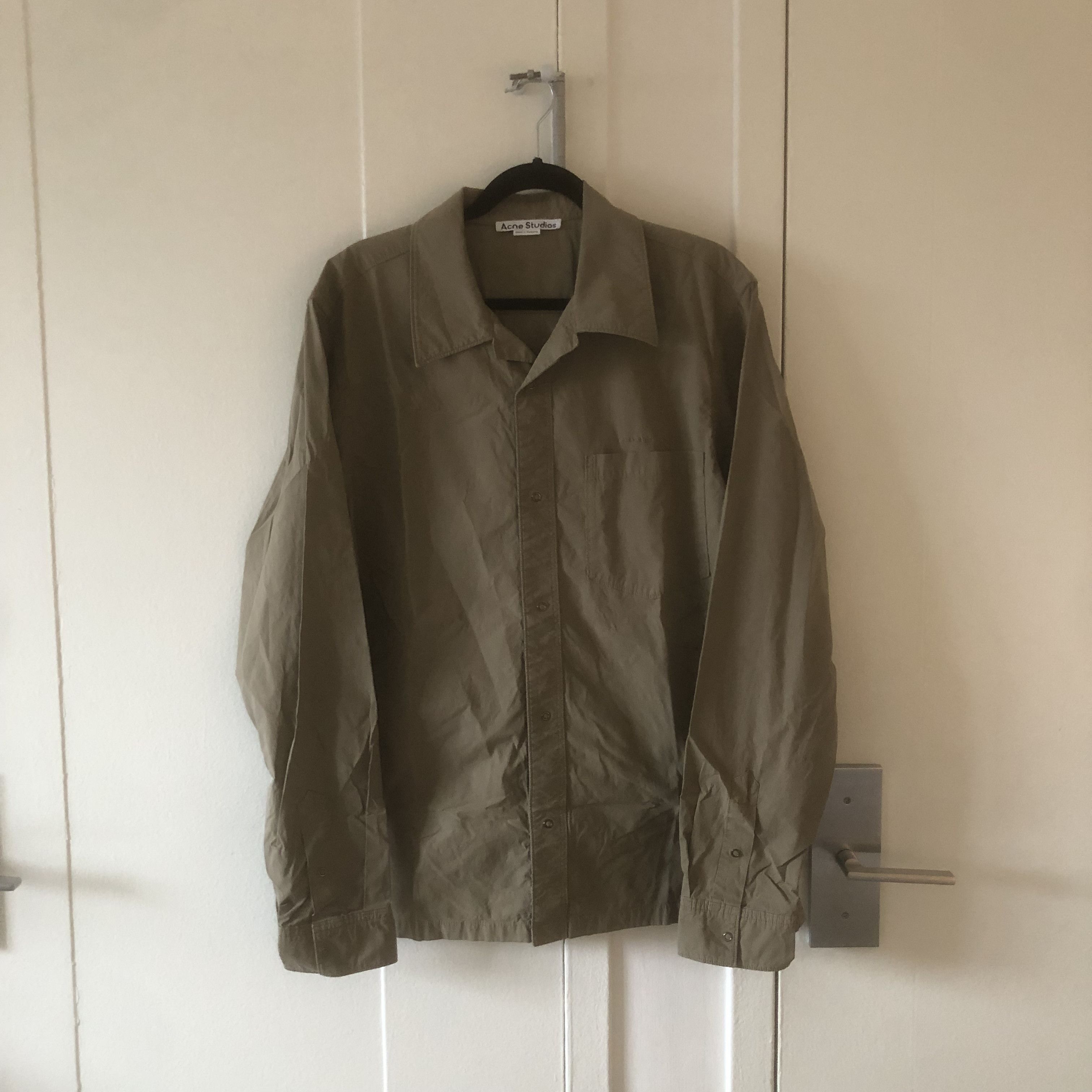image of Acne Studios Work Shirt in Khaki, Men's