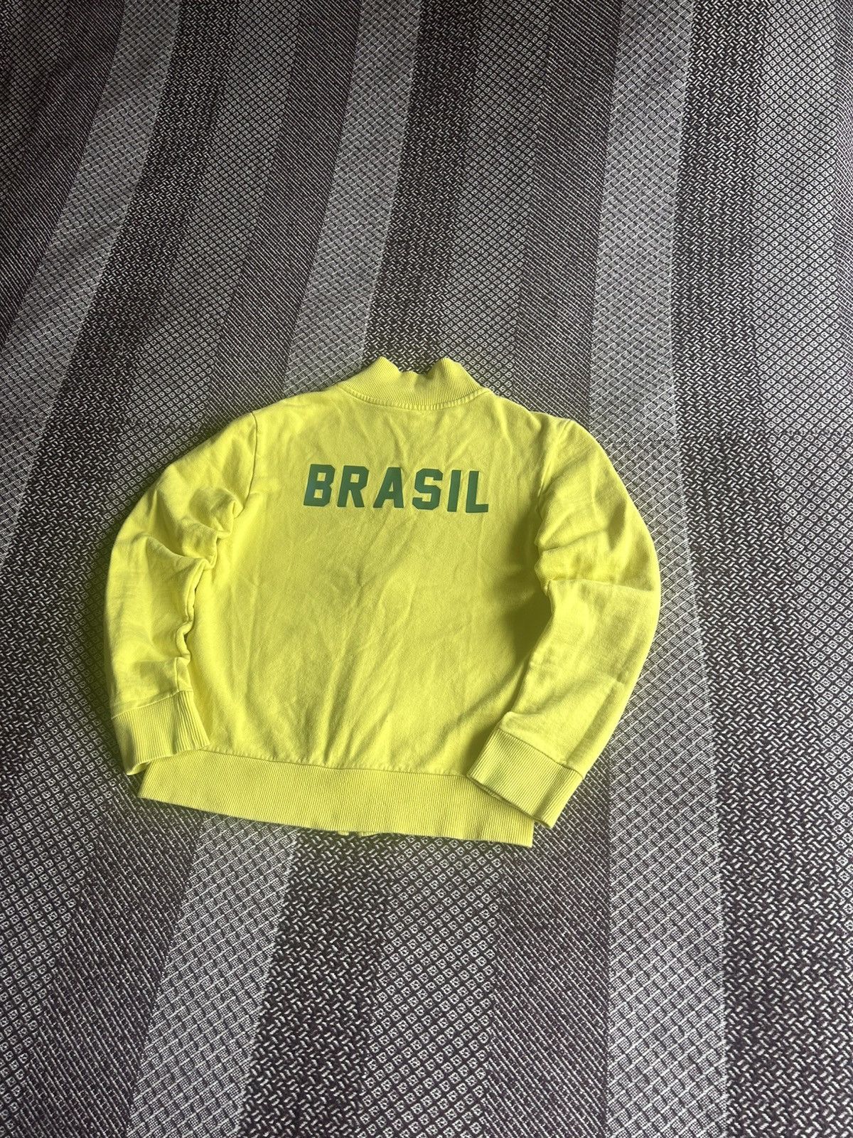 Japanese Brand × Vintage Vintage Y2K Brazil Zip Up Sweatshirt Soccer Style Size M Size M / US 6-8 / IT 42-44 - 2 Thumbnail