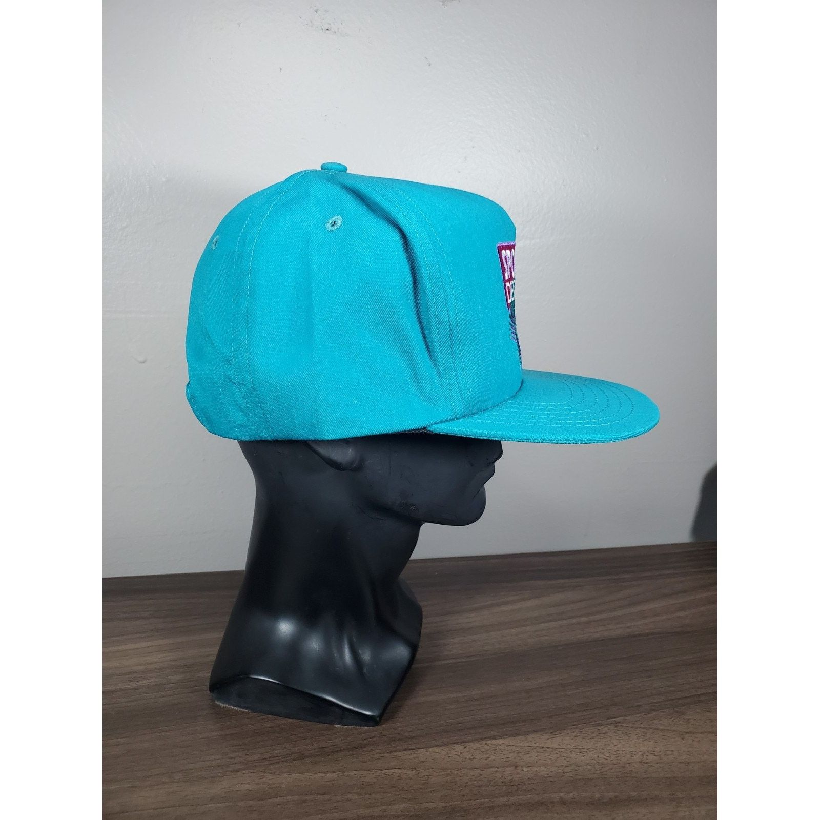 NASCAR × Vintage Sports Design Hat Snapback Cap Teal Pink Cotton Candy Racing Size ONE SIZE - 7 Thumbnail