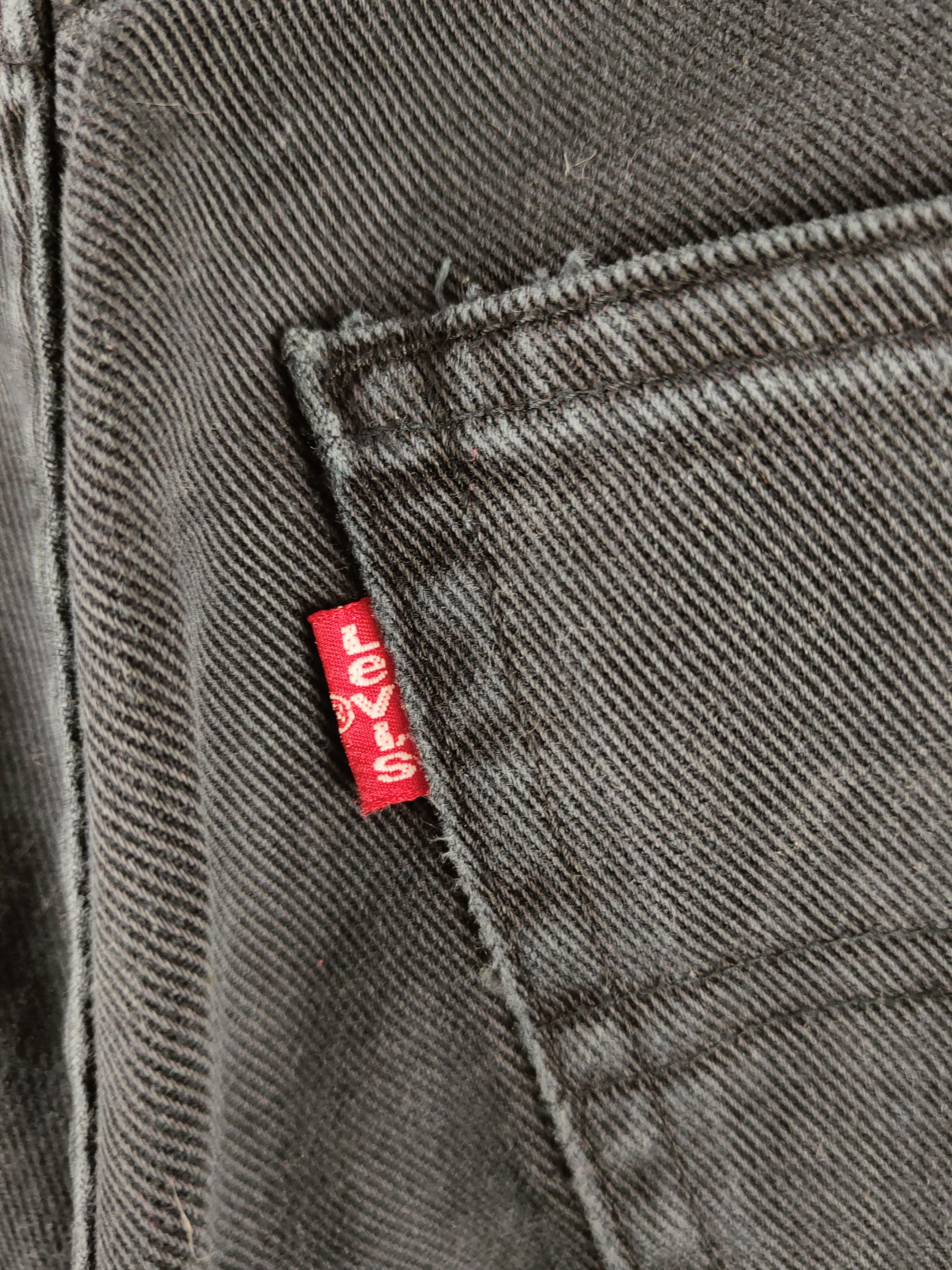 Levi's 508 Levi's Black Distressed Ripped Soft Jeans #S2811 Size US 31 - 10 Thumbnail