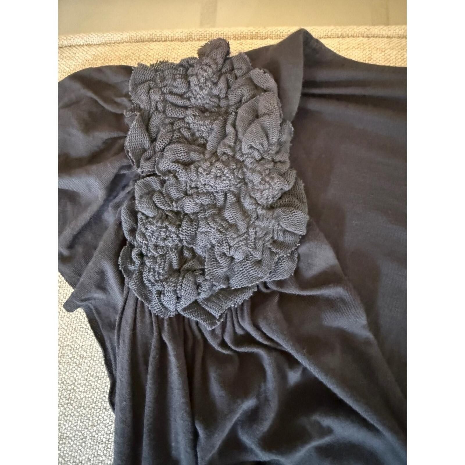 Other Anthropologie Bailey 44 Charcoal Midi Floral Applique M Size M / US 6-8 / IT 42-44 - 4 Thumbnail