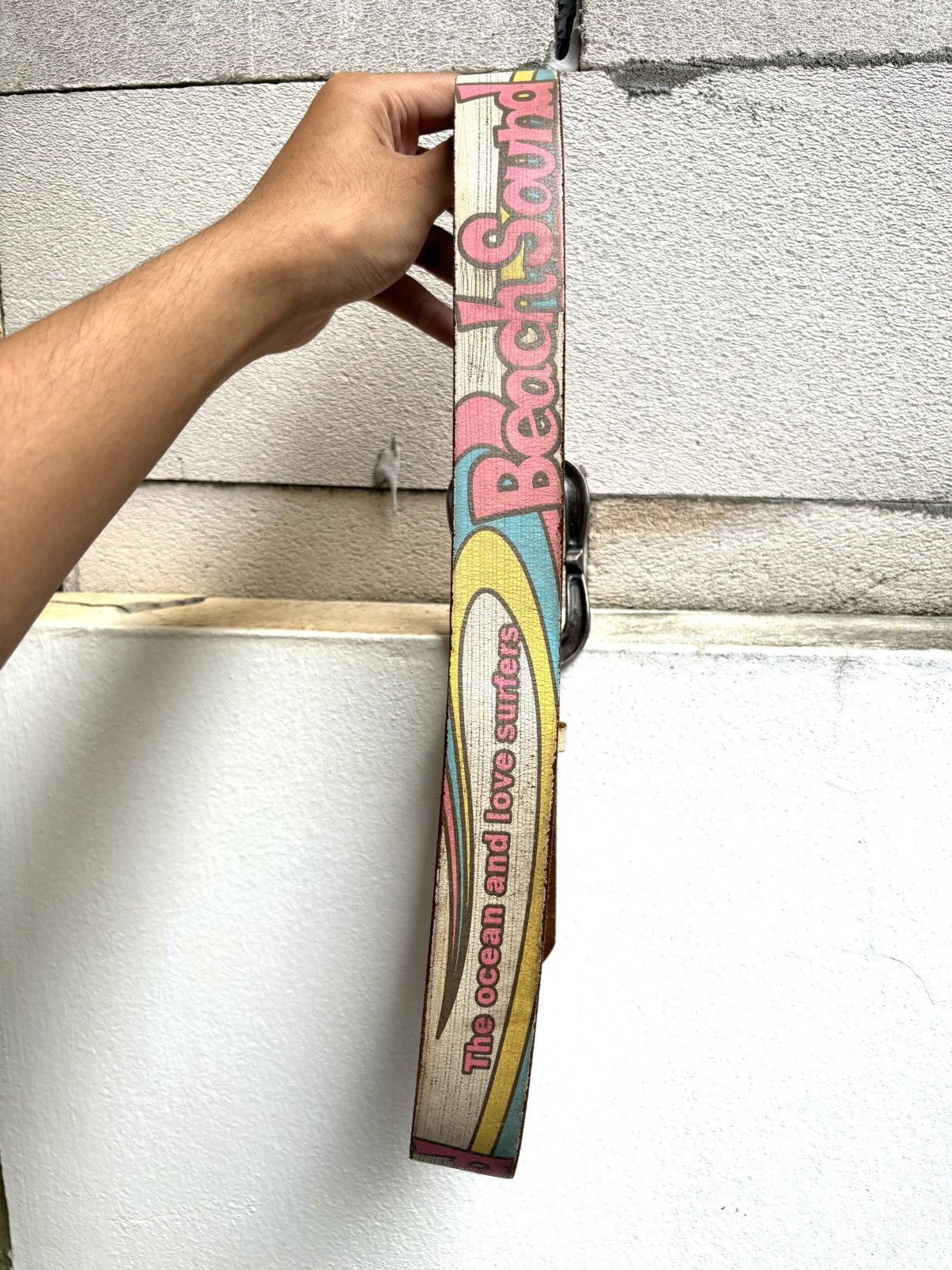 Japanese Brand Vintage Beach Sound Surf Belt (size 35-38 ) Size ONE SIZE - 4 Thumbnail