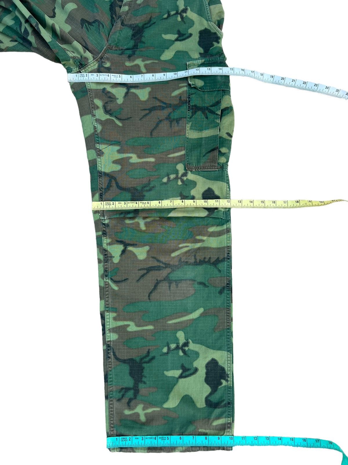 Vintage 60s 70s Nam War ERDL Camo Ripstop Poplin Trouser Pant Size US 32 / EU 48 - 3 Thumbnail