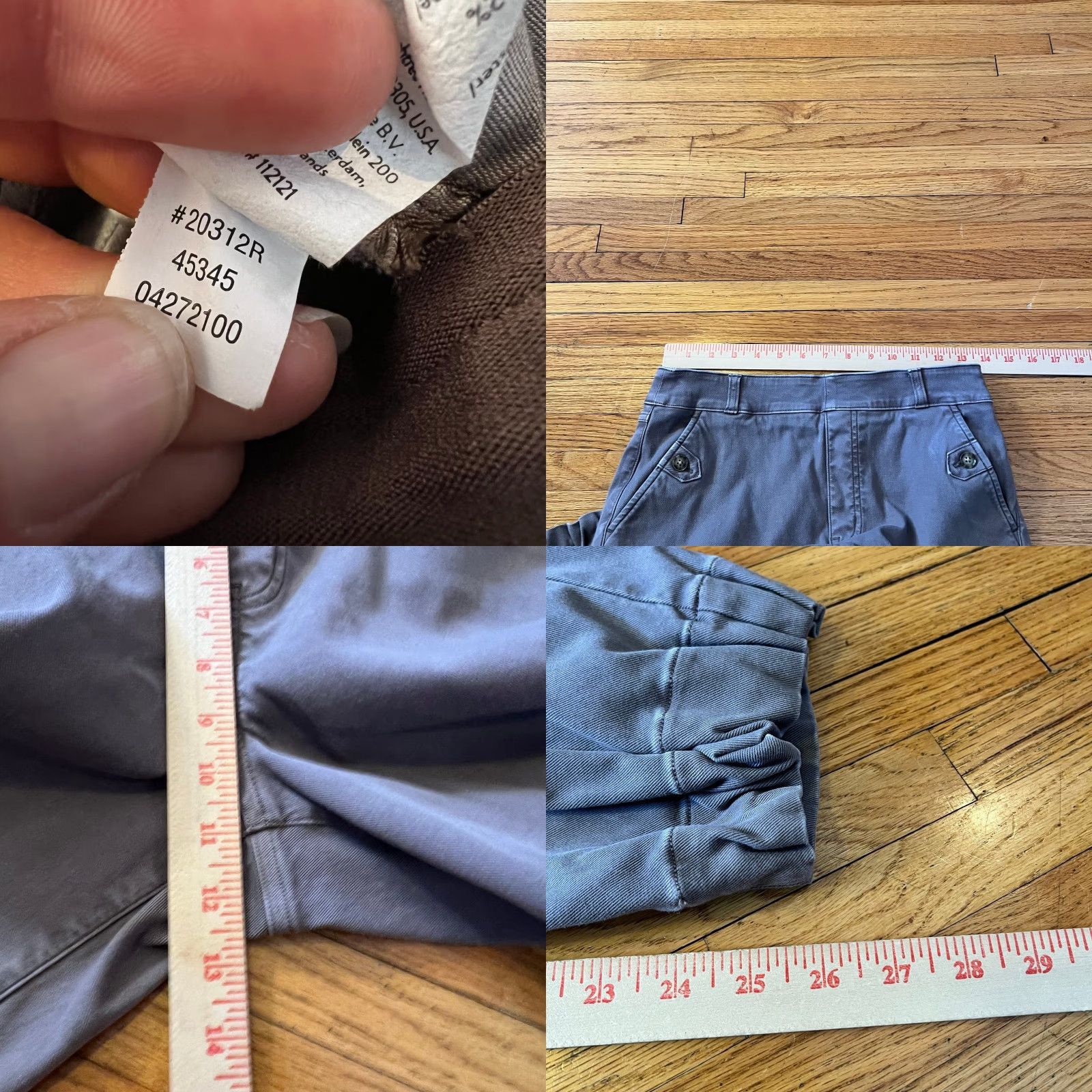 Spanx SPANX Pants Womens Medium Stretch Twill Cropped Wide Leg Khaki 20312R ** Purple M Regular Cropped Wide Leg Womens Pants Size 32" / US 10 / IT 46 - 8 Thumbnail
