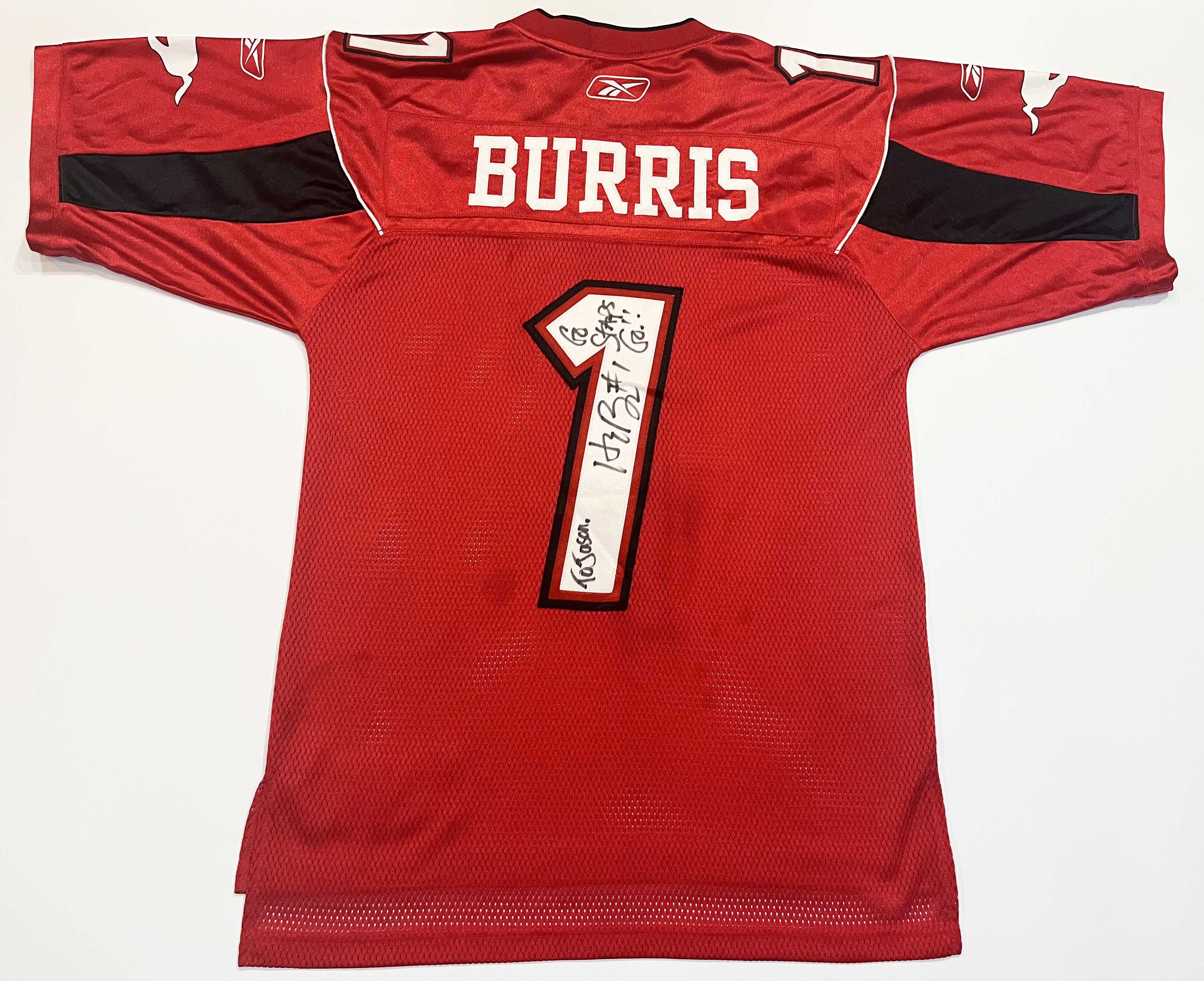 Reebok Reebok CFL Calgary Stampeders BURRIS #1 Football Jersey Size US S / EU 44-46 / 1 - 4 Thumbnail