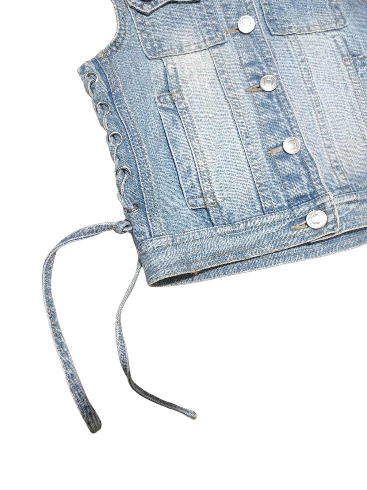 14th Addiction Ghost Of Halem Vest Denim Fur Hoodie Jacket i6w9 lgb style Size XS / US 0-2 / IT 36-38 - 5 Thumbnail