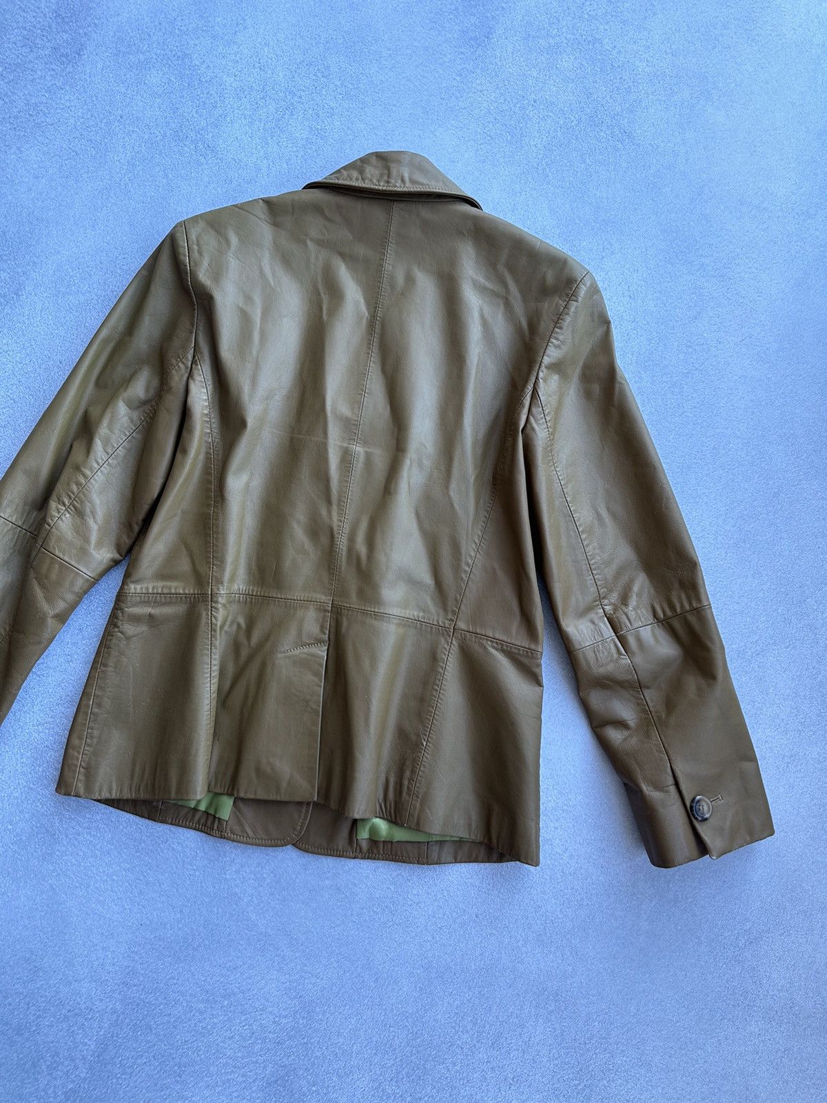 Max Mara × Vintage × Weekend Max Mara Vintage Max Mara x Weekend Woman Leather Buttons Jacket Size M / US 6-8 / IT 42-44 - 15 Thumbnail