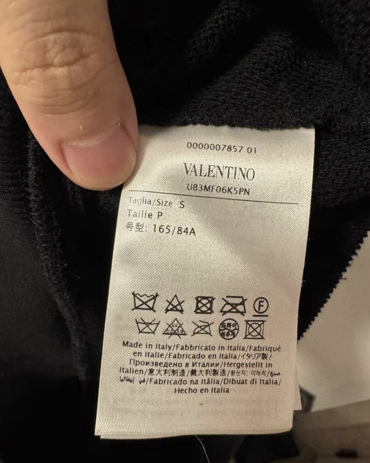 Valentino Valentino Black Hoodie with Chest Logo Size US S / EU 44-46 / 1 - 4 Thumbnail