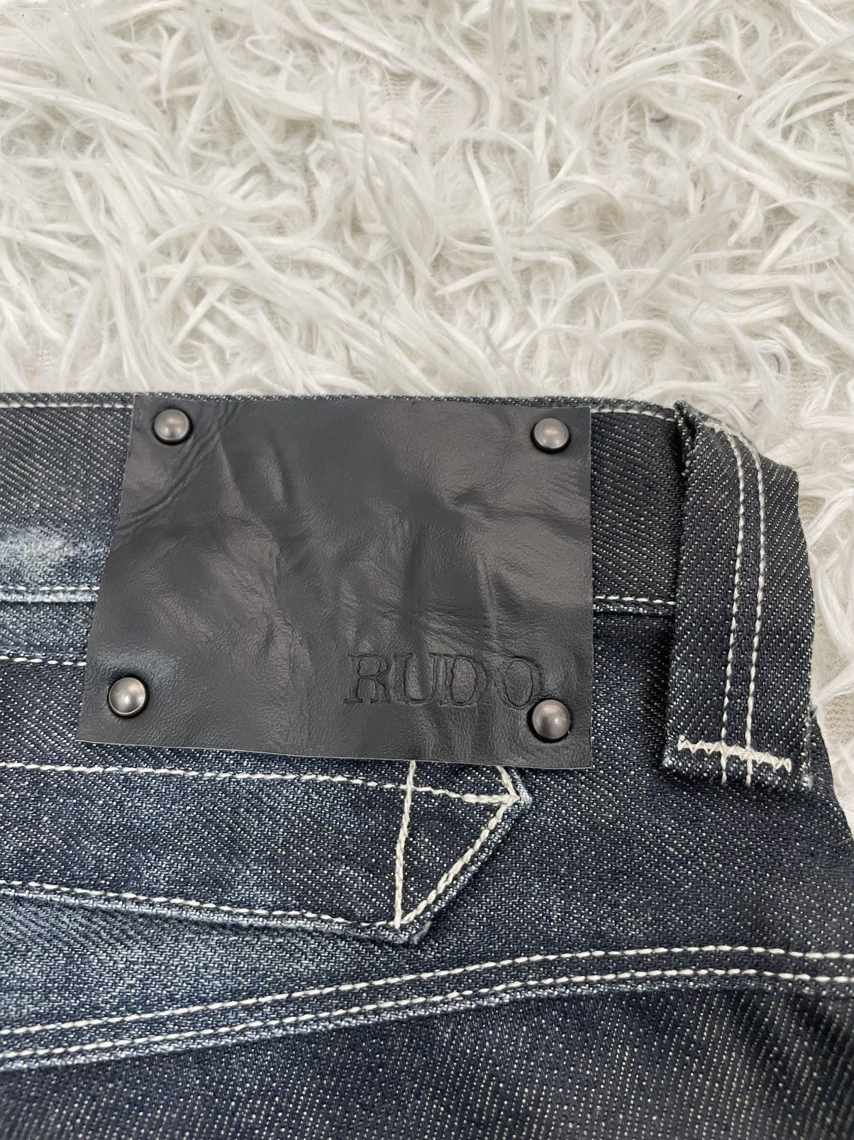 Japanese Brand Back Number RUDO Buckle Back Jeans Pant Made in Japan Size US 29 - 9 Thumbnail
