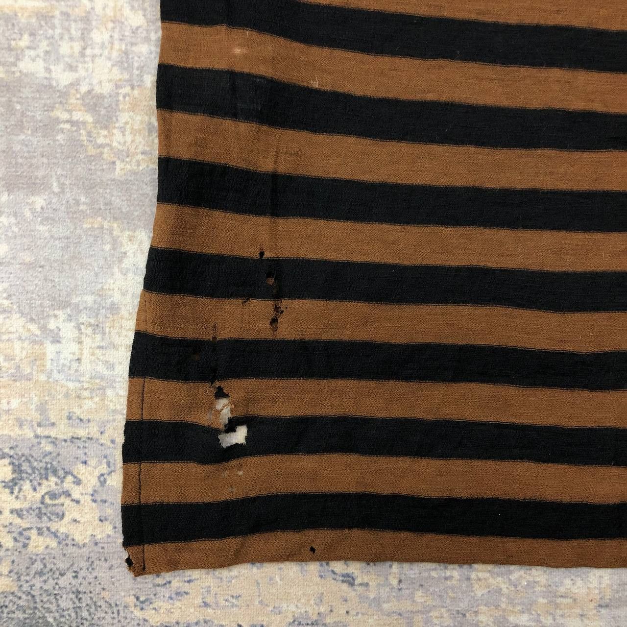 Y's × Yohji Yamamoto T403 YOHJI YAMAMOTO ICONIC STRIPED PUNK RIPPED TEE Size XS / US 0-2 / IT 36-38 - 10 Thumbnail
