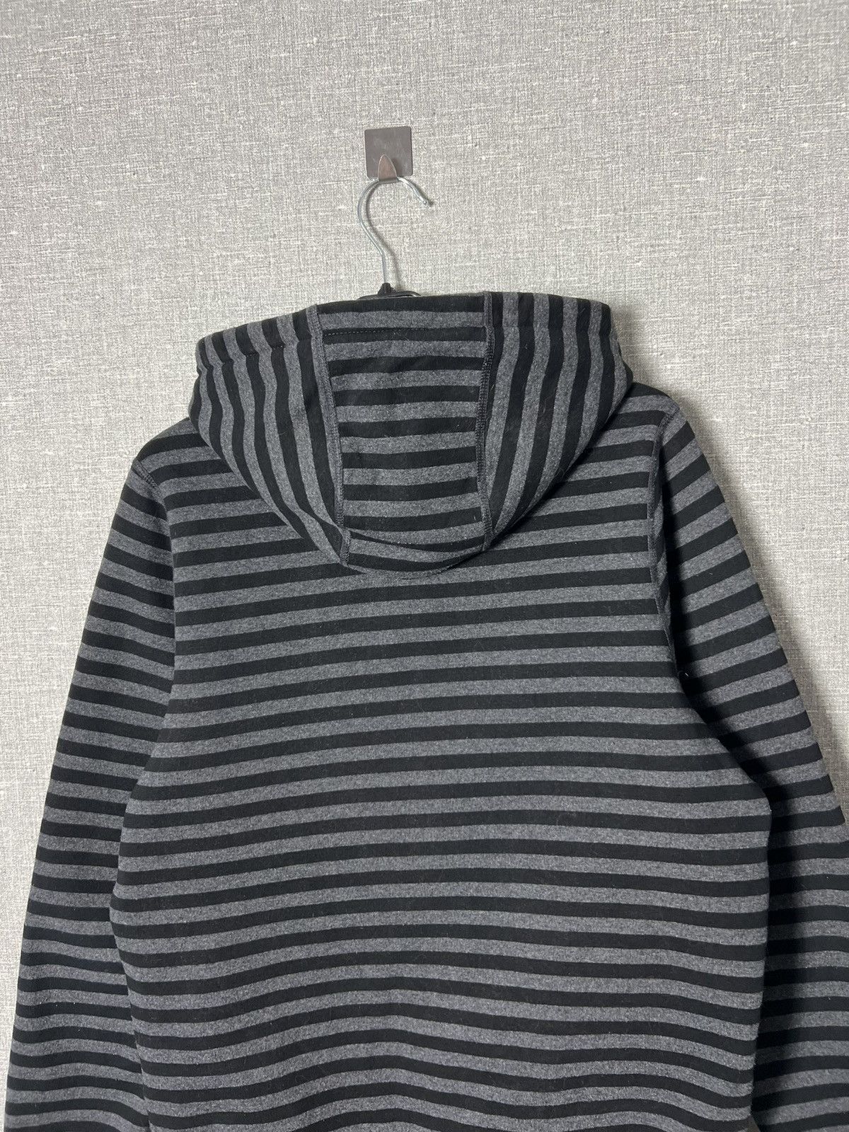 Noah Noah Cross Logo Print Striped Fleece Cotton Hoodie Size US S / EU 44-46 / 1 - 16 Thumbnail
