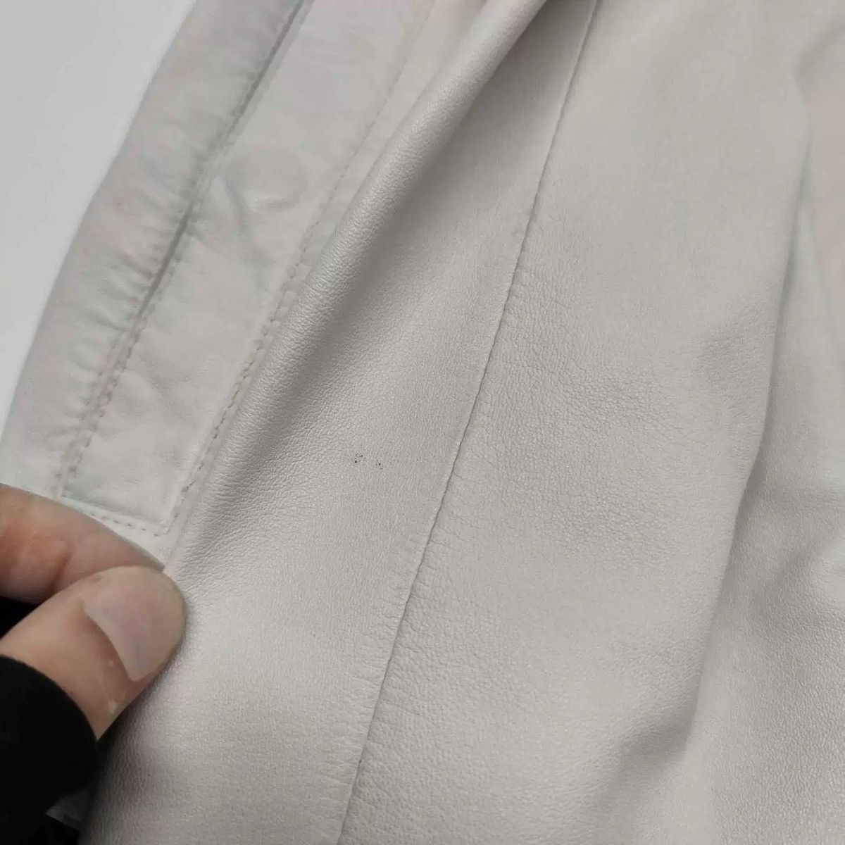 Dior Dior Homme 05ss White Lambskin Three Wolf Leather Jacket Size US M / EU 48-50 / 2 - 10 Thumbnail